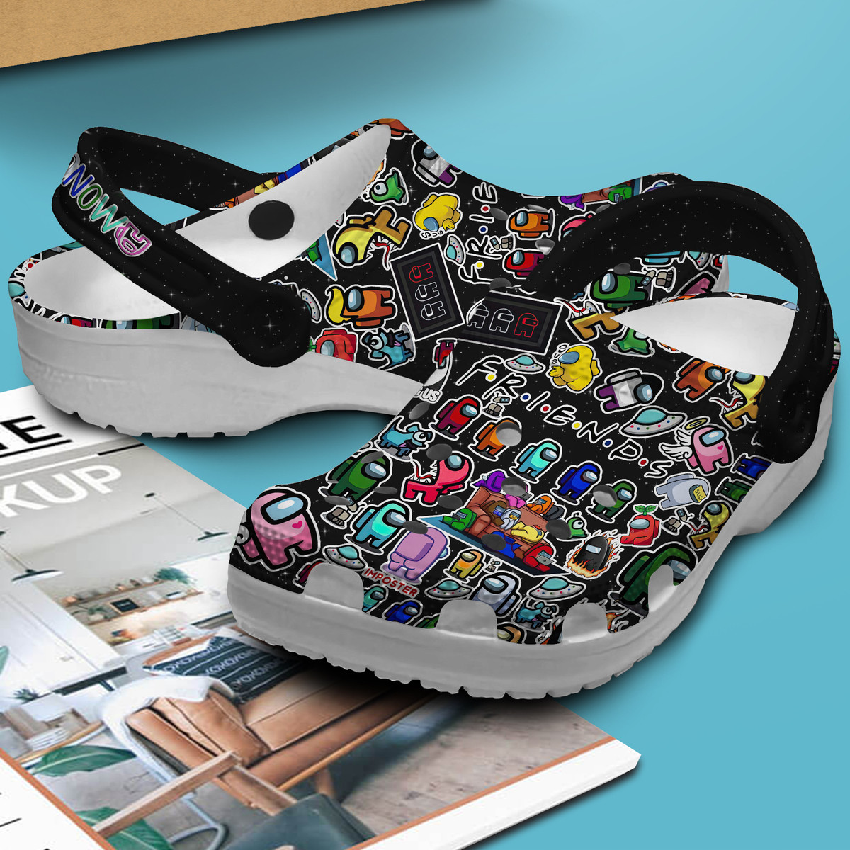 Merchidea Among Us Game Crocs Crocband Clogs Shoes Comfortable For Men Women and Kids