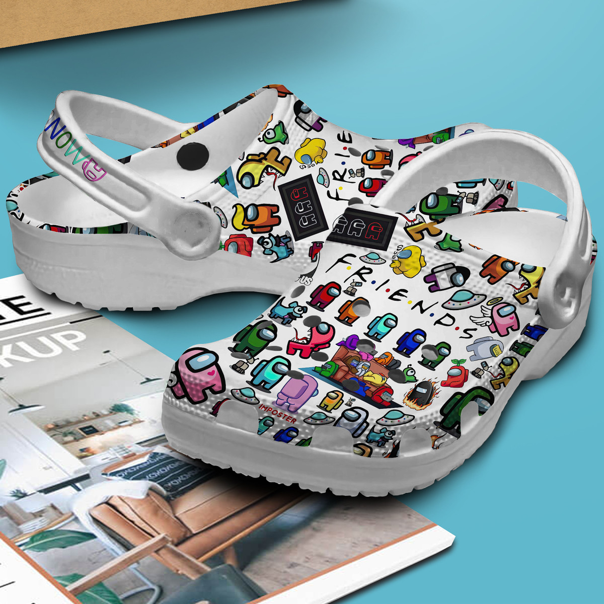 Merchidea Among Us Game Crocs Crocband Clogs Shoes Comfortable For Men Women and Kids