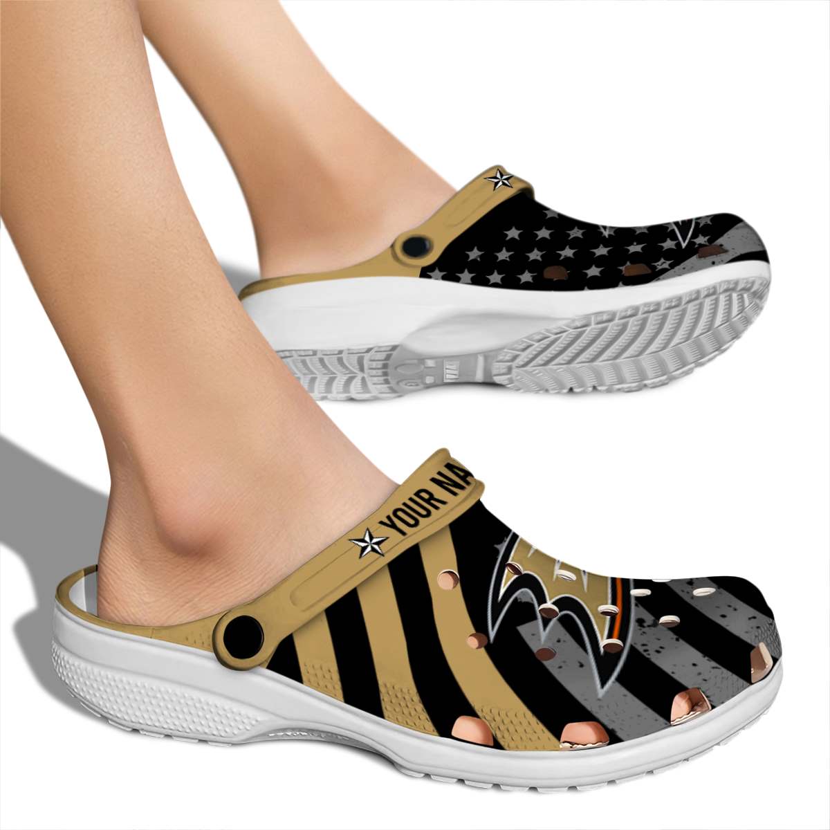 Merchidea Anaheim Ducks NHL Sport Crocs Crocband Clogs Shoes Comfortable For Men Women and Kids