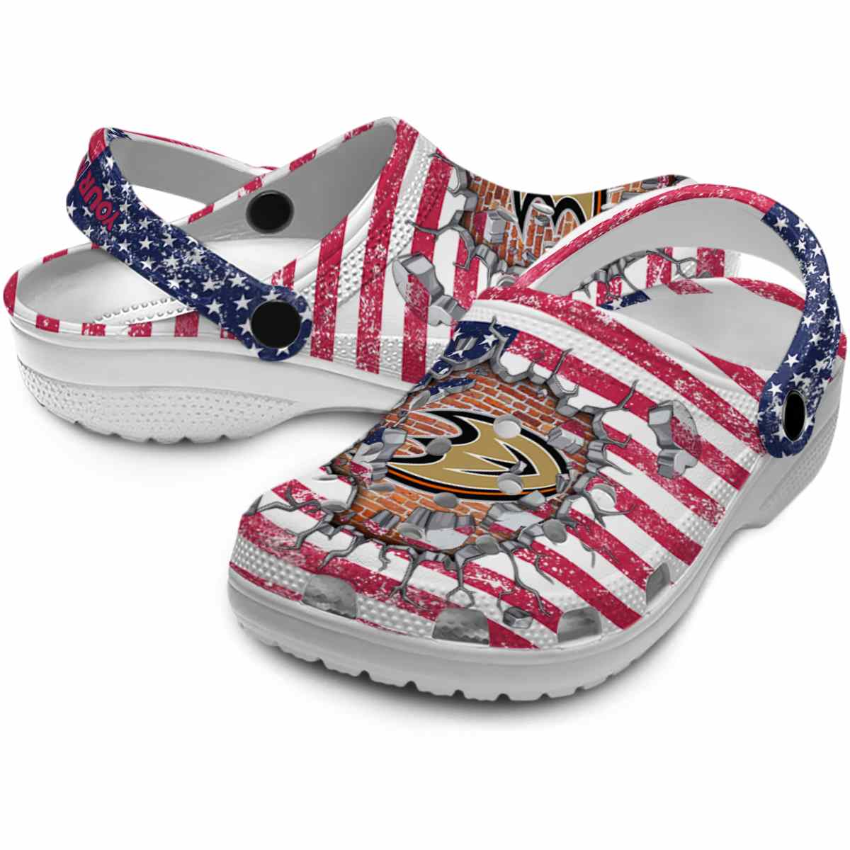 Merchidea Anaheim Ducks NHL Sport Crocs Crocband Clogs Shoes Comfortable For Men Women and Kids
