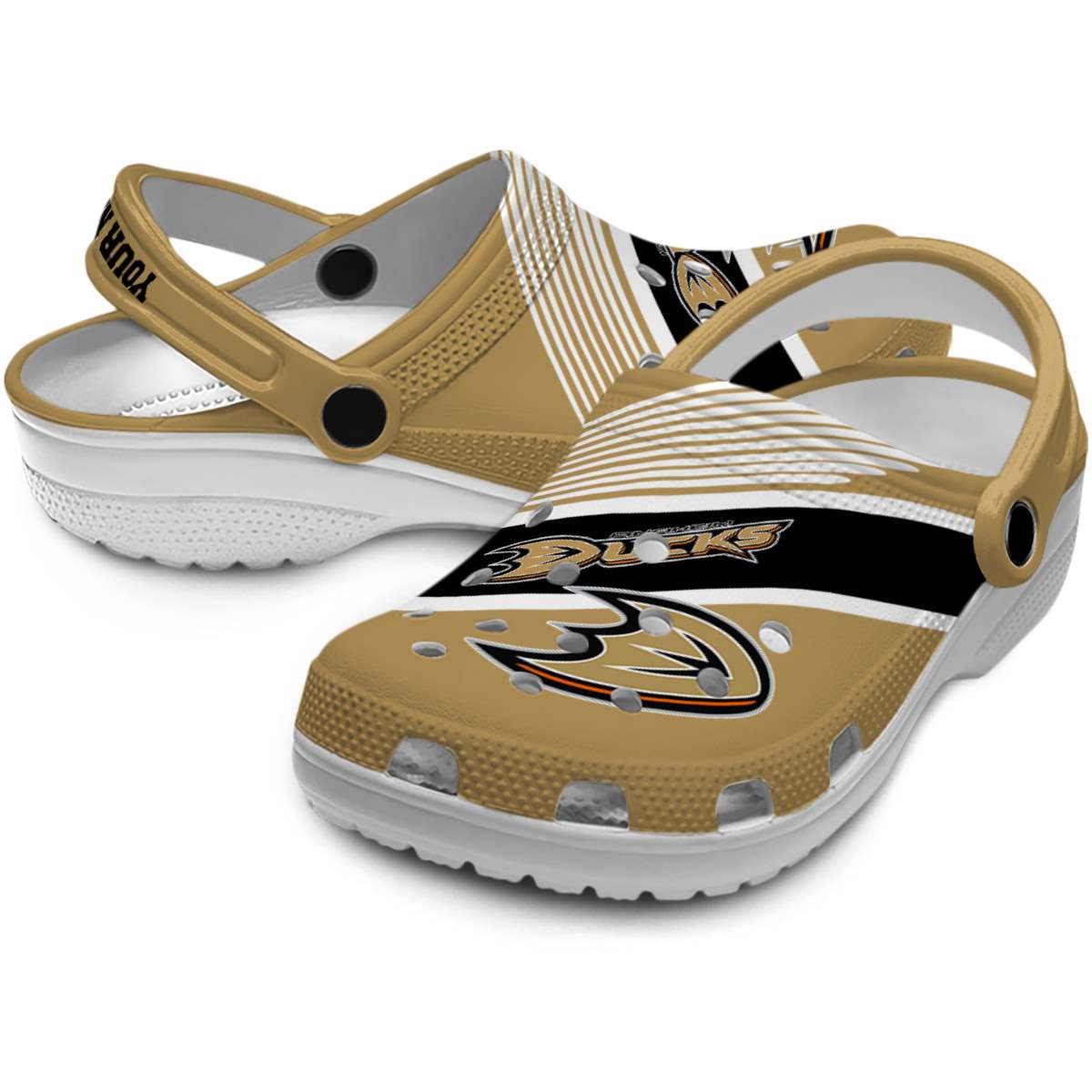Merchidea Anaheim Ducks NHL Sport Crocs Crocband Clogs Shoes Comfortable For Men Women and Kids