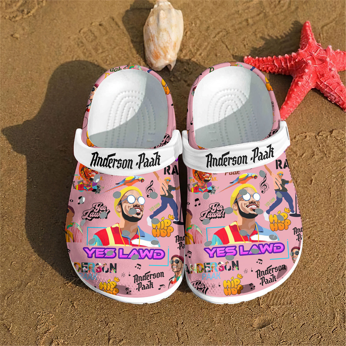 Merchidea Anderson Paak Music Crocs Crocband Clogs Shoes Comfortable For Men Women and Kids