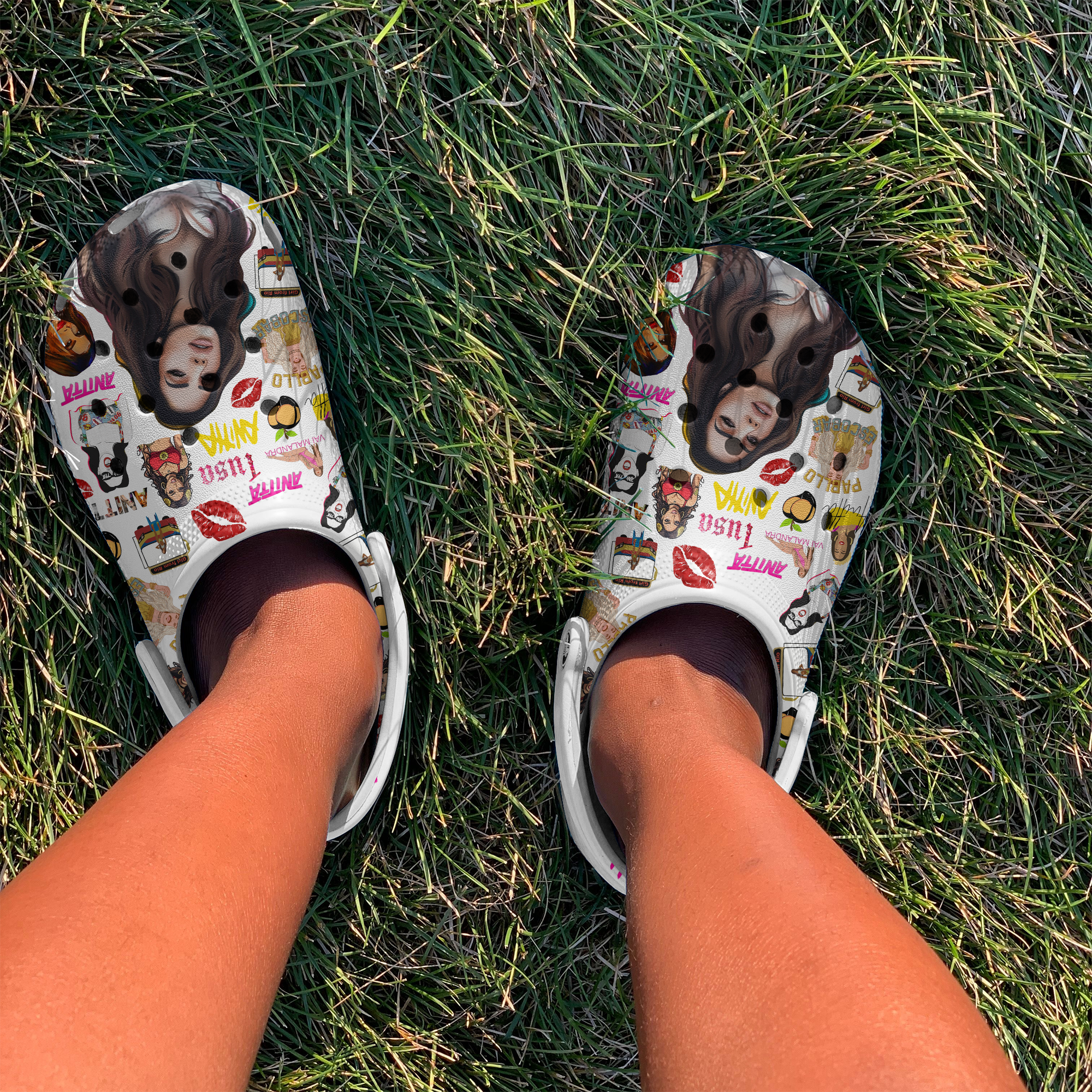 Merchidea Anitta Music Crocs Crocband Clogs Shoes Comfortable For Men Women and Kids