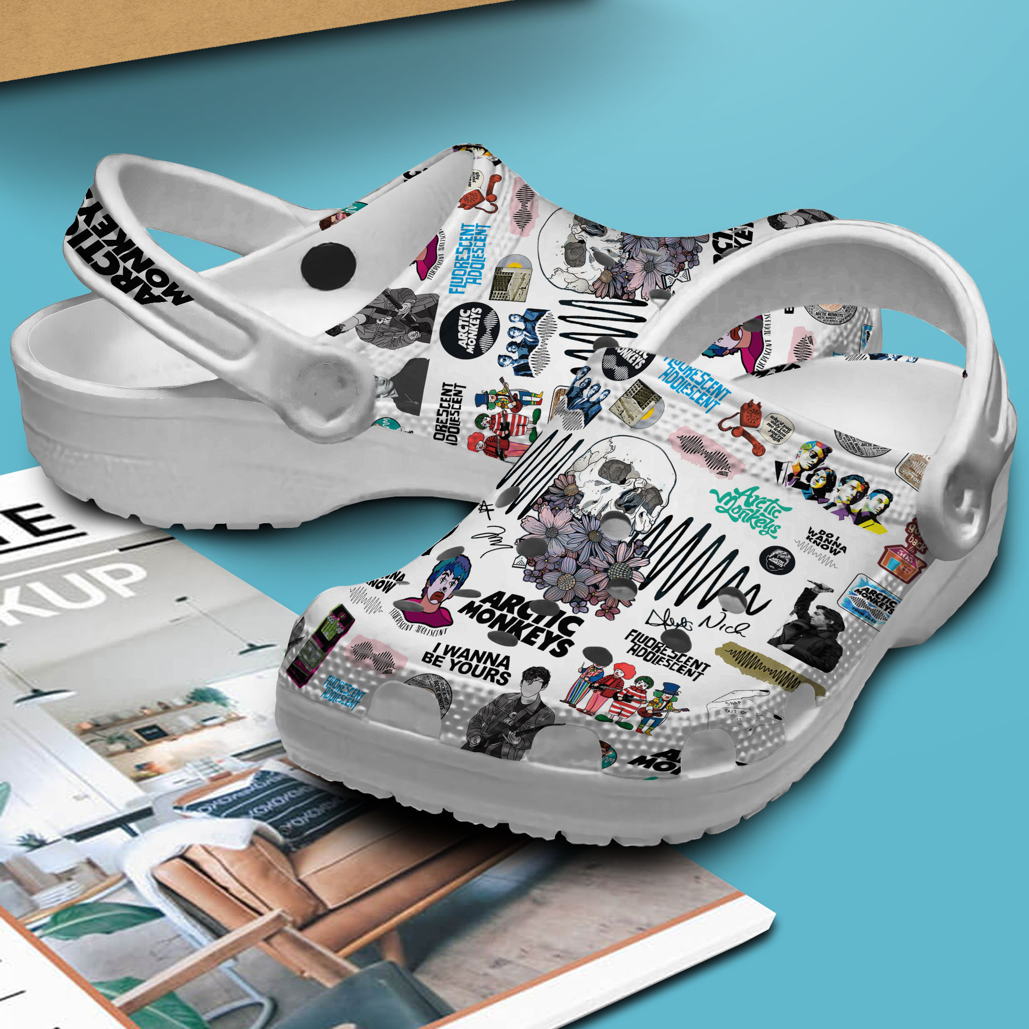 Merchidea Arctic Monkeys Music Crocs Crocband Clogs Shoes Comfortable For Men Women and Kids