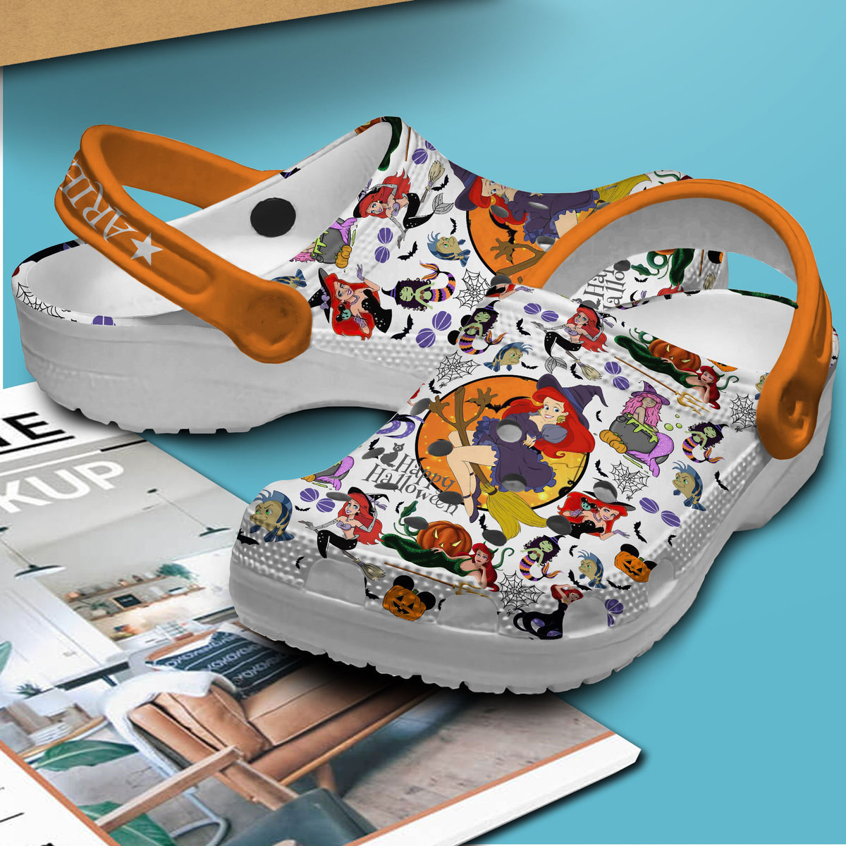 Merchidea Ariel Movie Crocs Crocband Clogs Shoes Comfortable For Men Women and Kids