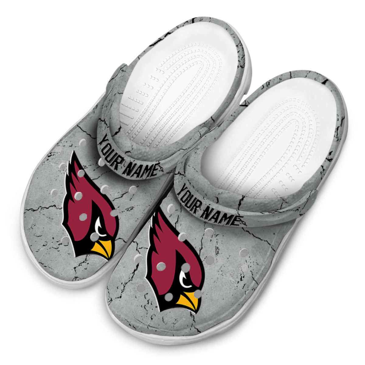 Merchidea Arizona Cardinals NFL Sport Crocs Crocband Clogs Shoes Comfortable For Men Women and Kids