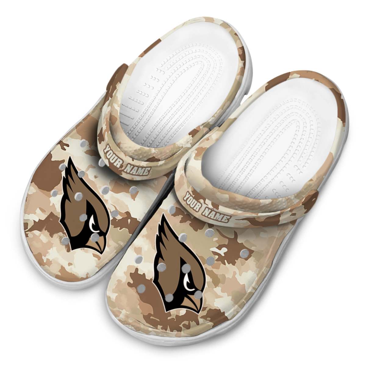 Merchidea Arizona Cardinals NFL Sport Crocs Crocband Clogs Shoes Comfortable For Men Women and Kids