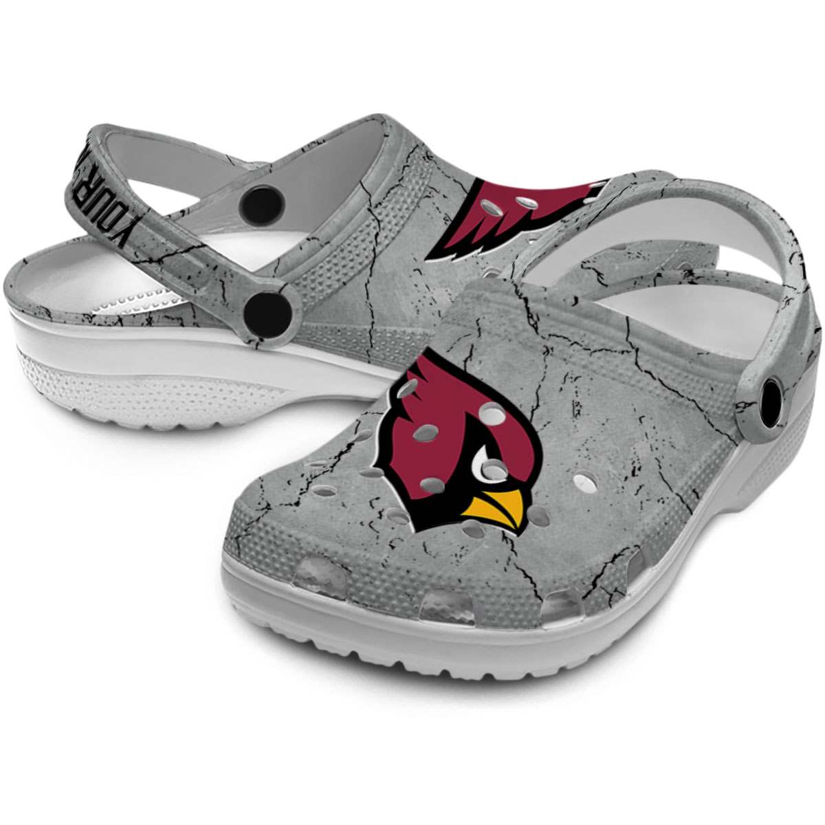 Merchidea Arizona Cardinals NFL Sport Crocs Crocband Clogs Shoes Comfortable For Men Women and Kids