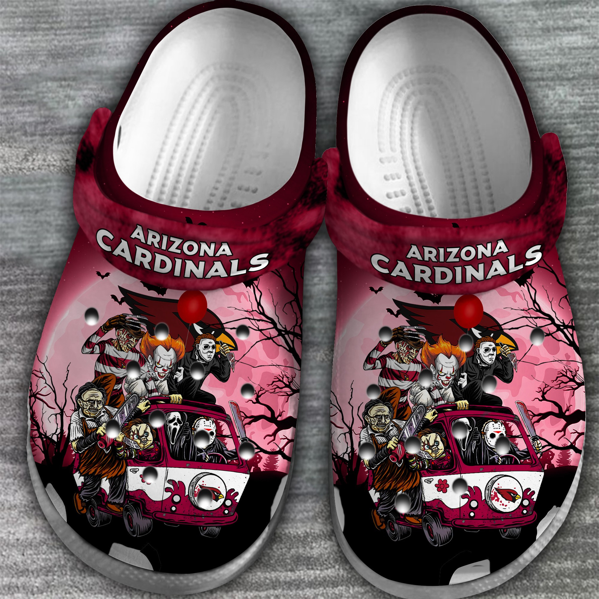 Merchidea Arizona Cardinals NFL Sport Crocs Crocband Clogs Shoes Comfortable For Men Women and Kids