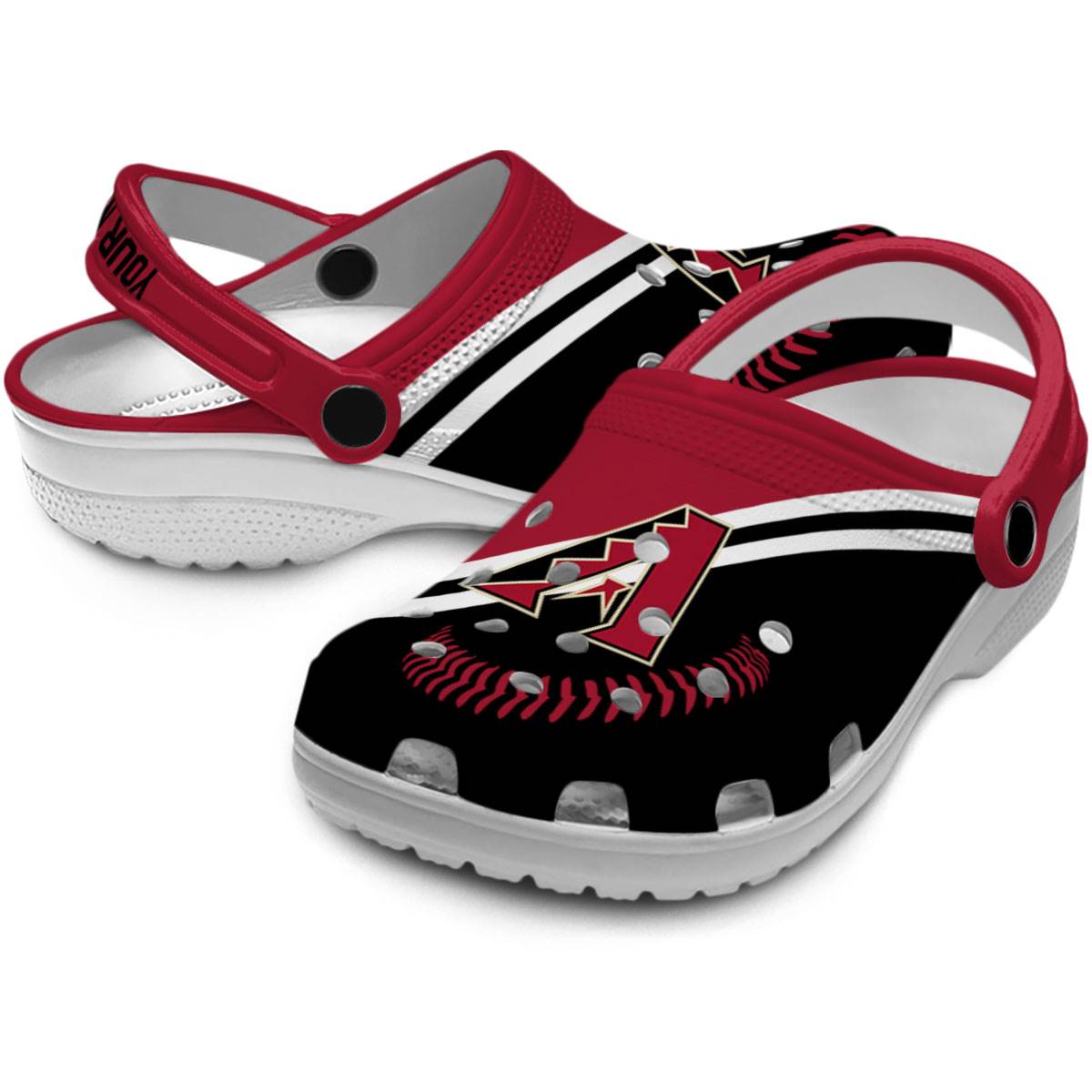 Merchidea Arizona Diamondbacks MLB Sport Crocs Crocband Clogs Shoes Comfortable For Men Women and Kids