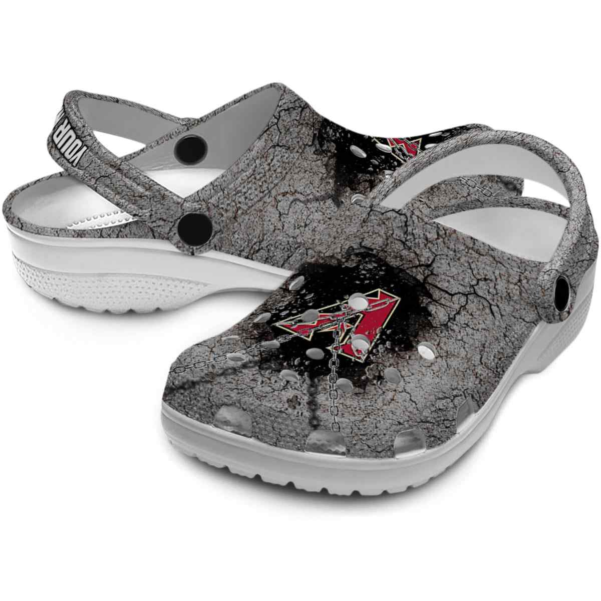 Merchidea Arizona Diamondbacks MLB Sport Crocs Crocband Clogs Shoes Comfortable For Men Women and Kids