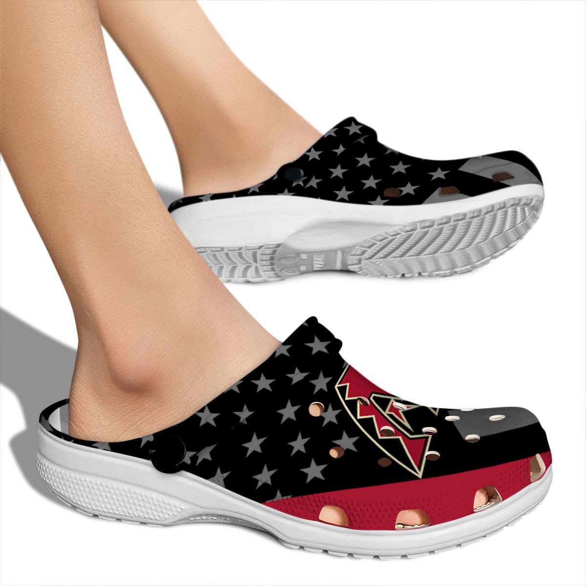 Merchidea Arizona Diamondbacks MLB Sport Crocs Crocband Clogs Shoes Comfortable For Men Women and Kids