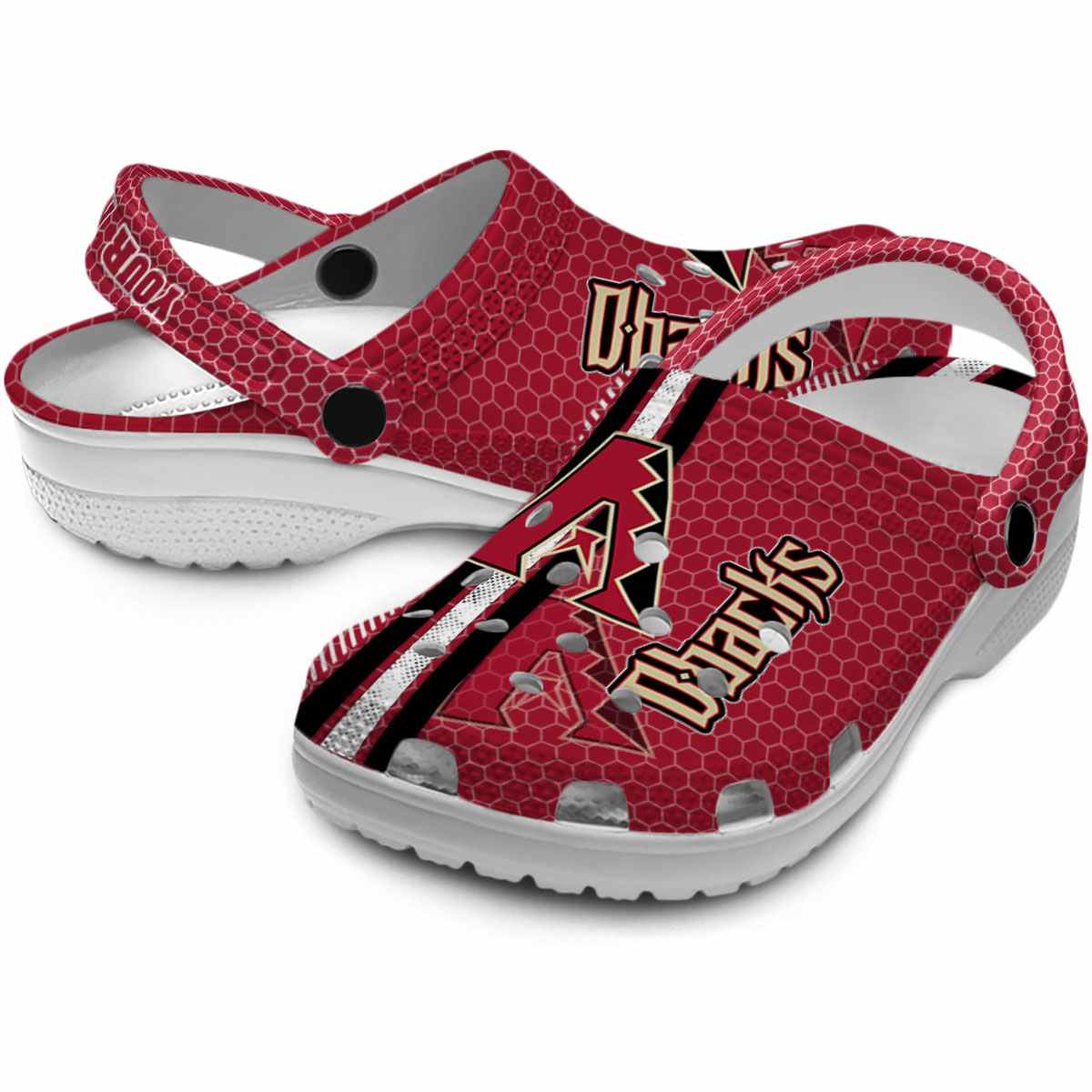 Merchidea Arizona Diamondbacks MLB Sport Crocs Crocband Clogs Shoes Comfortable For Men Women and Kids