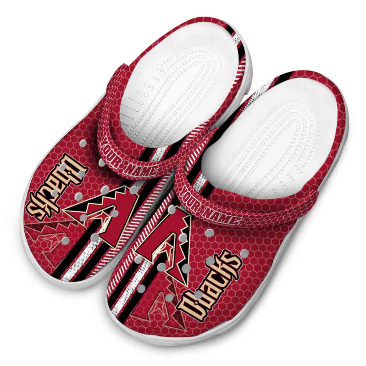 Merchidea Arizona Diamondbacks MLB Sport Crocs Crocband Clogs Shoes Comfortable For Men Women and Kids