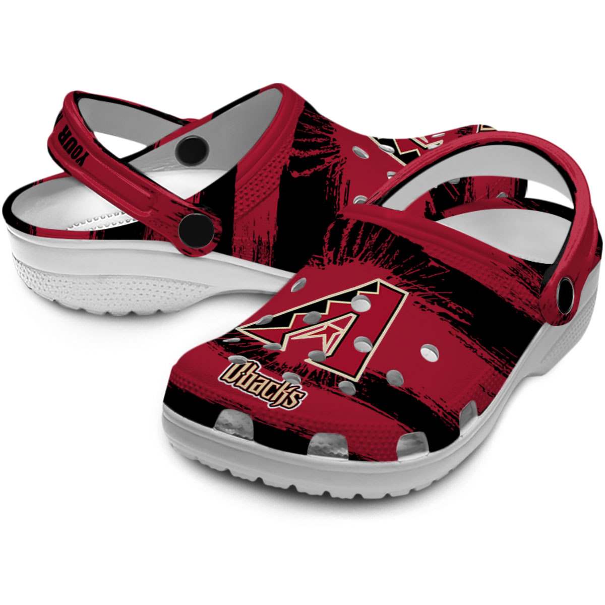 Merchidea Arizona Diamondbacks MLB Sport Crocs Crocband Clogs Shoes Comfortable For Men Women and Kids