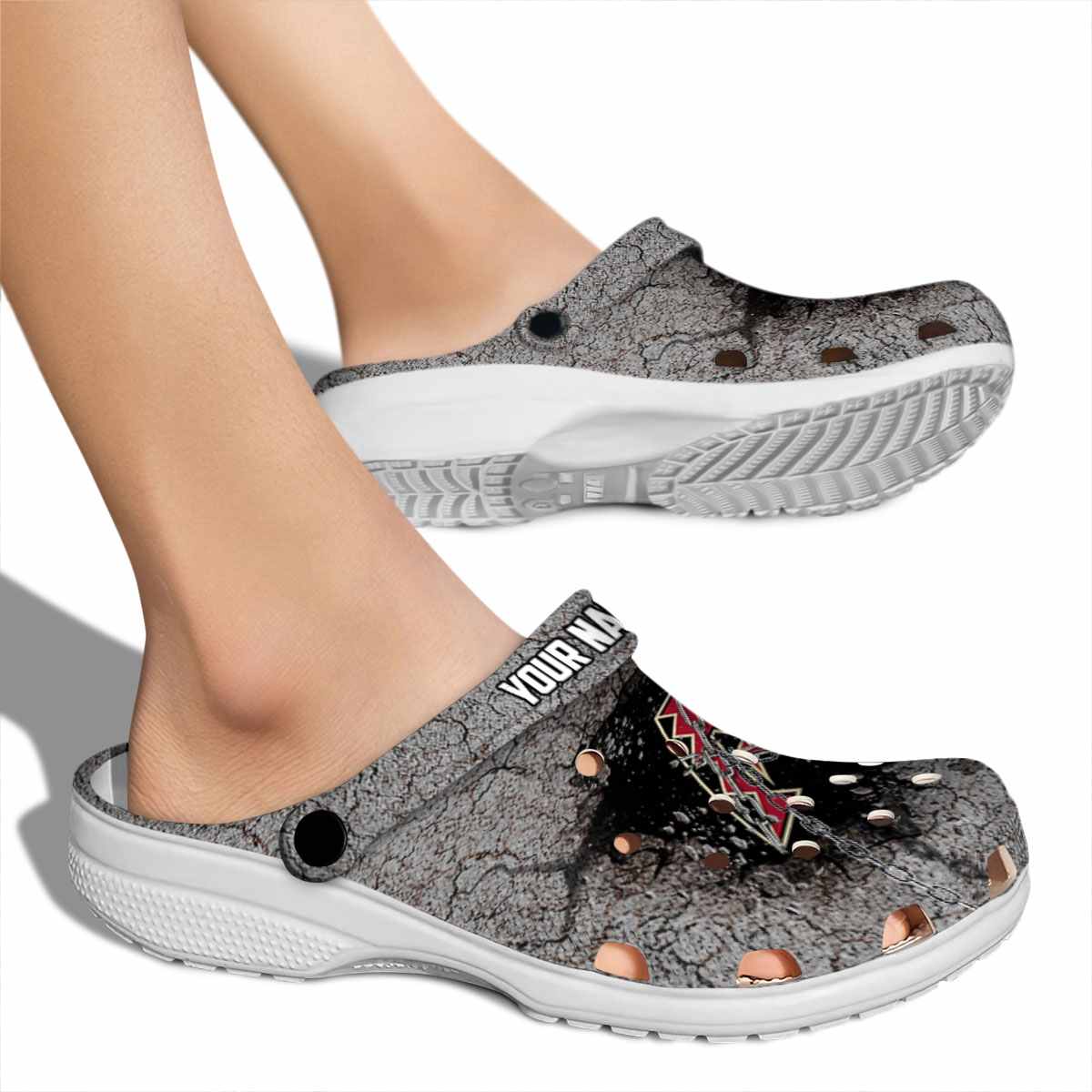 Merchidea Arizona Diamondbacks MLB Sport Crocs Crocband Clogs Shoes Comfortable For Men Women and Kids