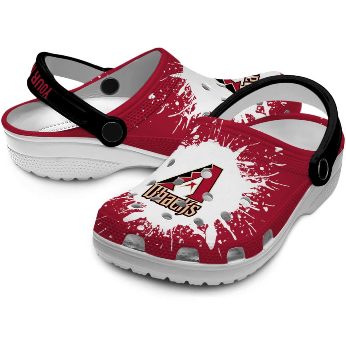 Merchidea Arizona Diamondbacks MLB Sport Crocs Crocband Clogs Shoes Comfortable For Men Women and Kids