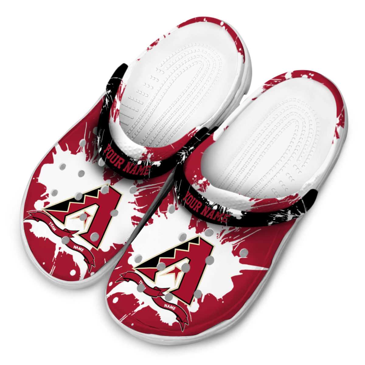 Merchidea Arizona Diamondbacks MLB Sport Crocs Crocband Clogs Shoes Comfortable For Men Women and Kids