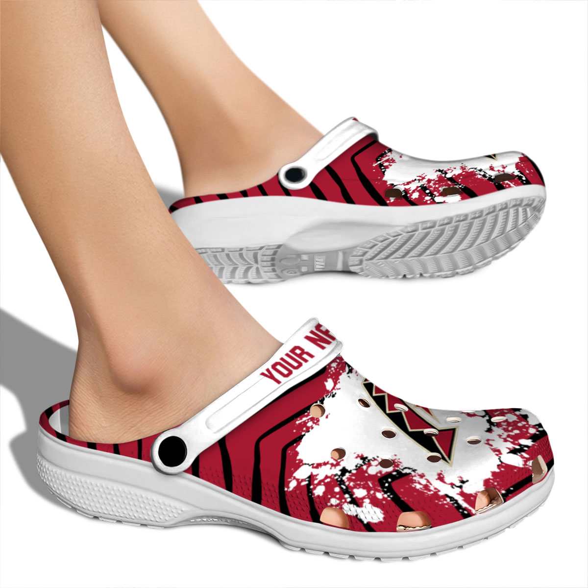 Merchidea Arizona Diamondbacks MLB Sport Crocs Crocband Clogs Shoes Comfortable For Men Women and Kids