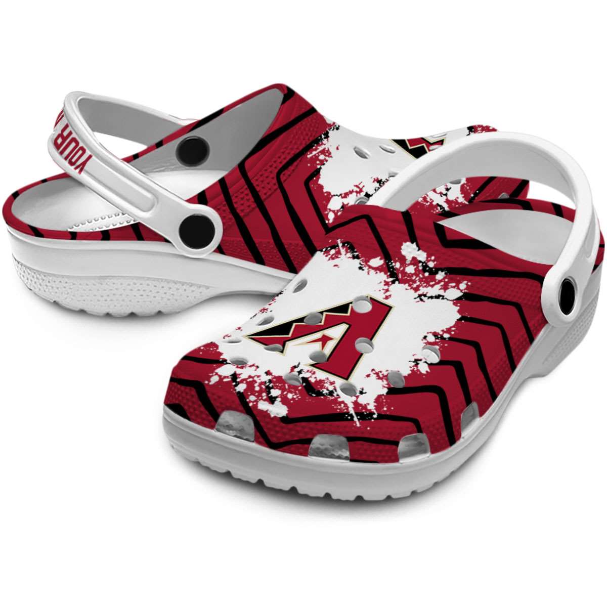 Merchidea Arizona Diamondbacks MLB Sport Crocs Crocband Clogs Shoes Comfortable For Men Women and Kids