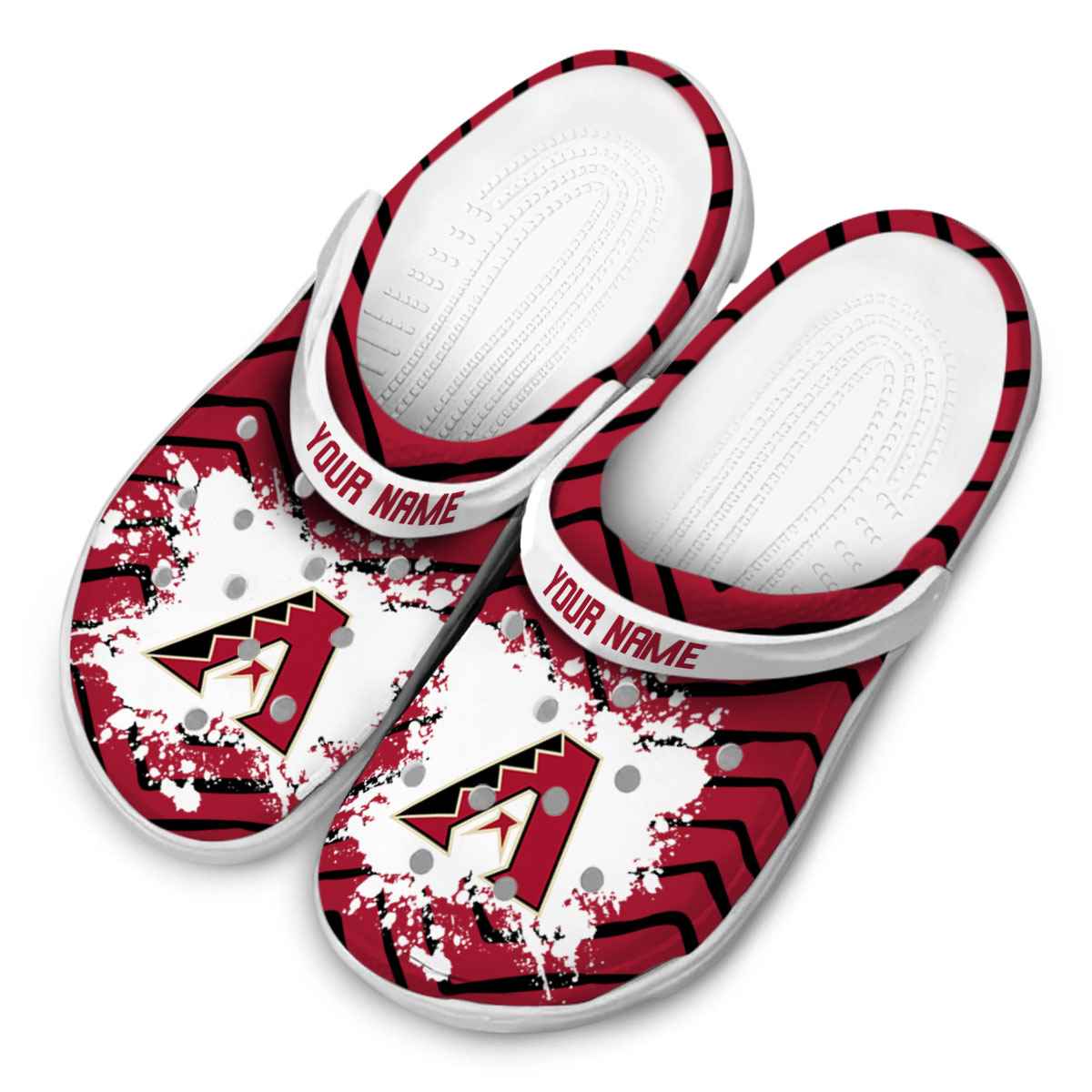 Merchidea Arizona Diamondbacks MLB Sport Crocs Crocband Clogs Shoes Comfortable For Men Women and Kids