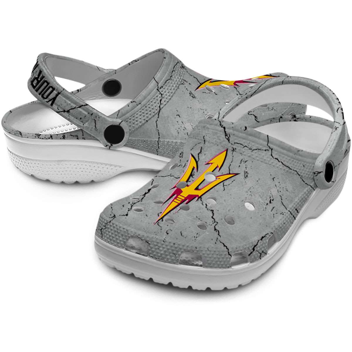 Merchidea Arizona State Sun Devils NCAA Sport Crocs Crocband Clogs Shoes Comfortable For Men Women and Kids