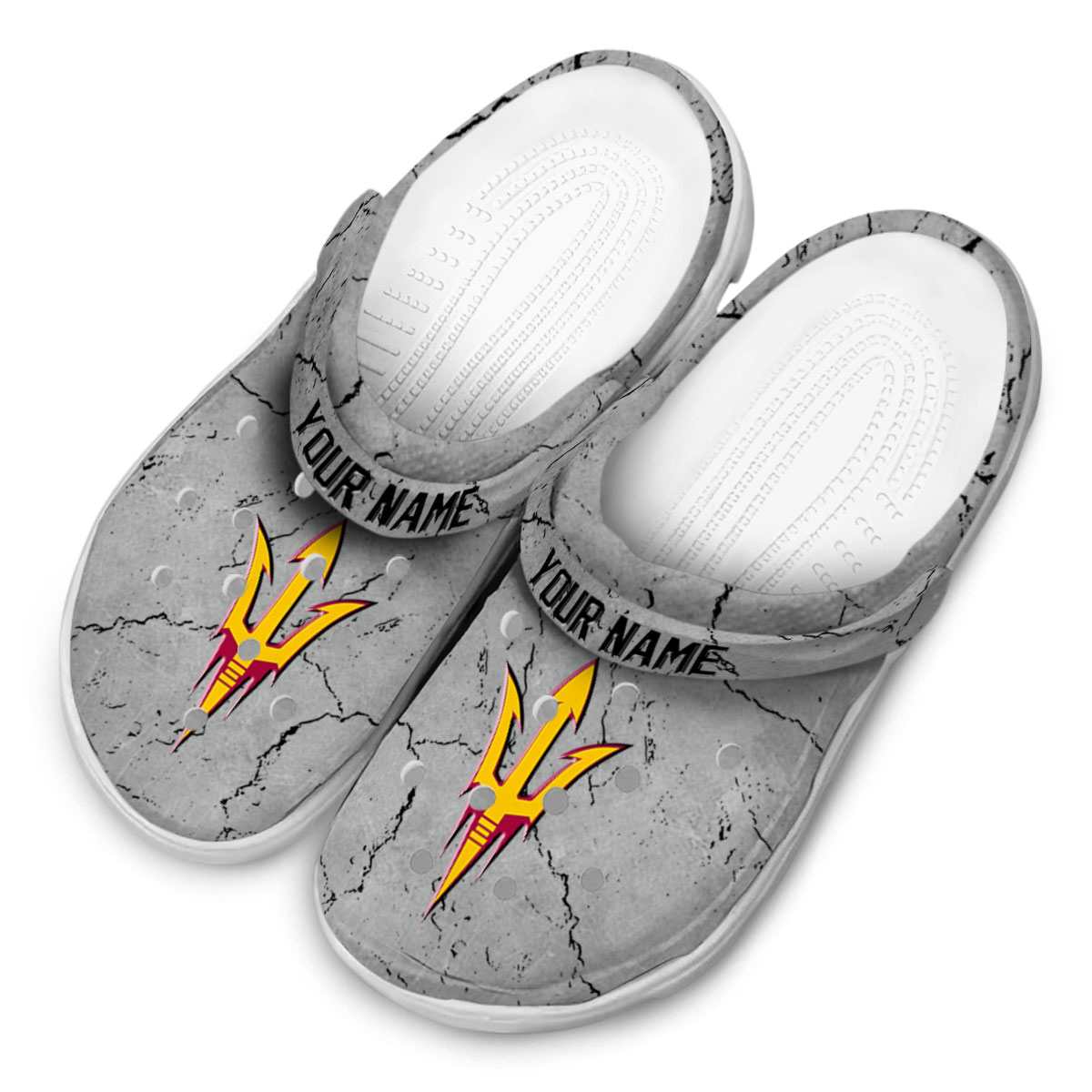 Merchidea Arizona State Sun Devils NCAA Sport Crocs Crocband Clogs Shoes Comfortable For Men Women and Kids