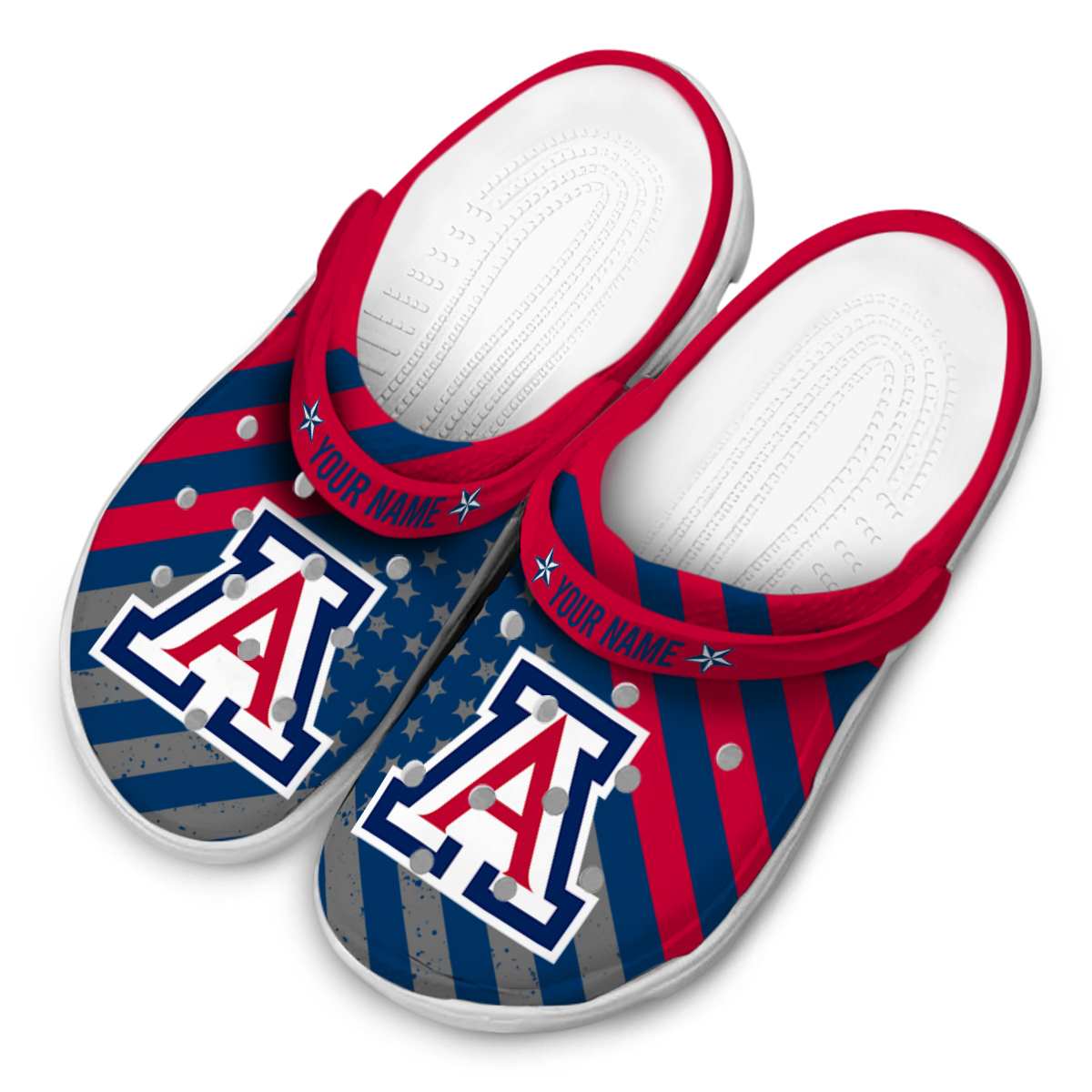 Merchidea Arizona Wildcats NCAA Sport Crocs Crocband Clogs Shoes Comfortable For Men Women and Kids
