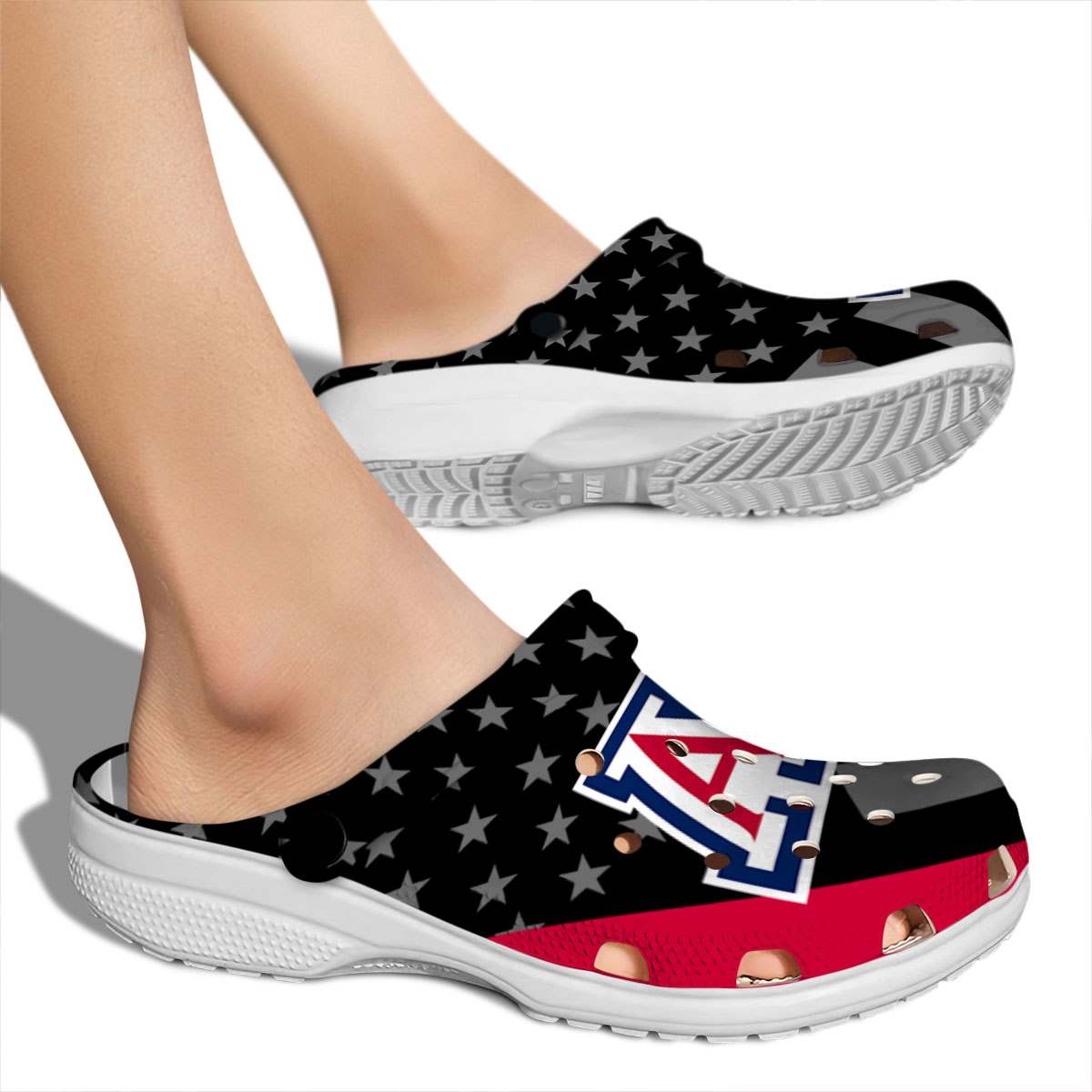 Merchidea Arizona Wildcats NCAA Sport Crocs Crocband Clogs Shoes Comfortable For Men Women and Kids