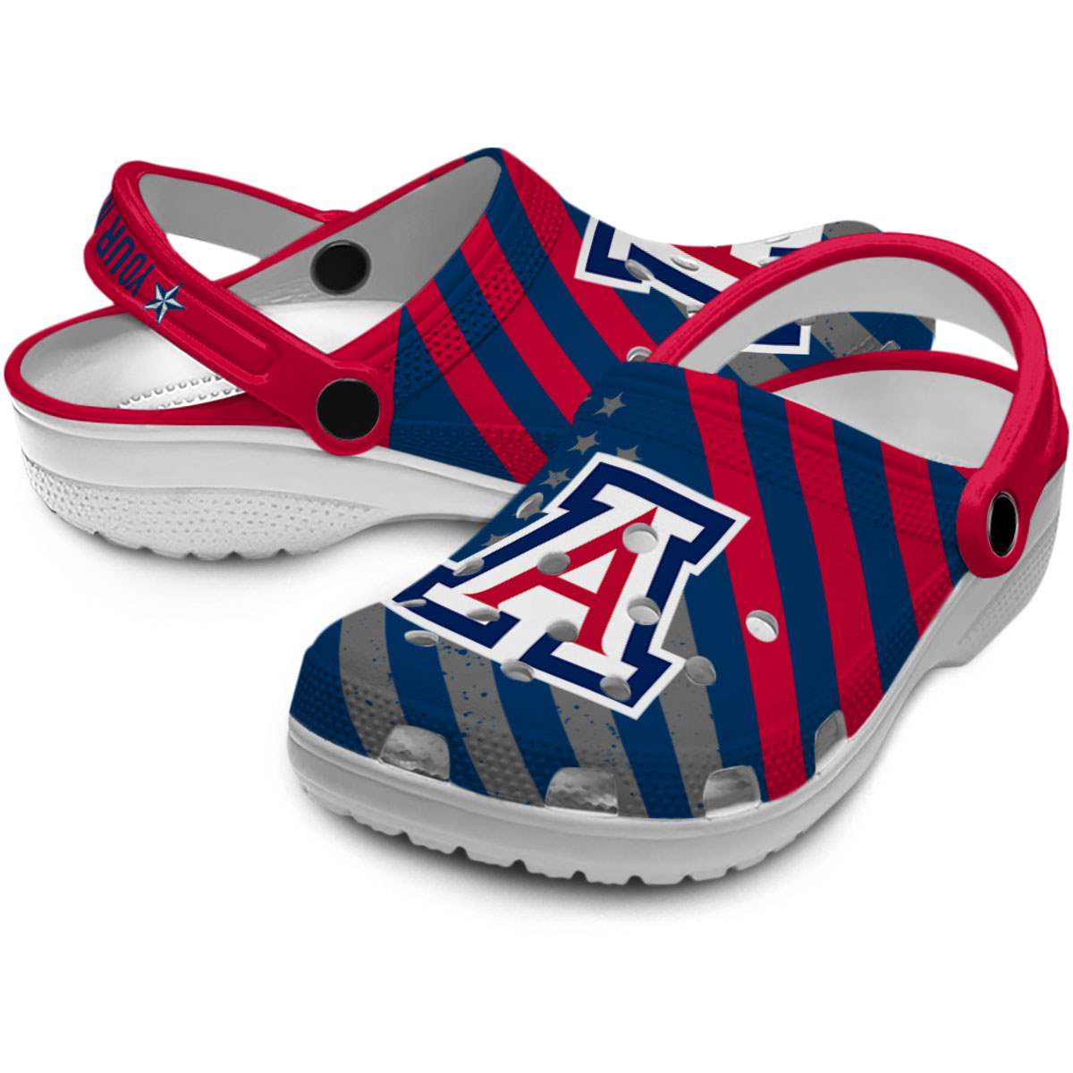 Merchidea Arizona Wildcats NCAA Sport Crocs Crocband Clogs Shoes Comfortable For Men Women and Kids