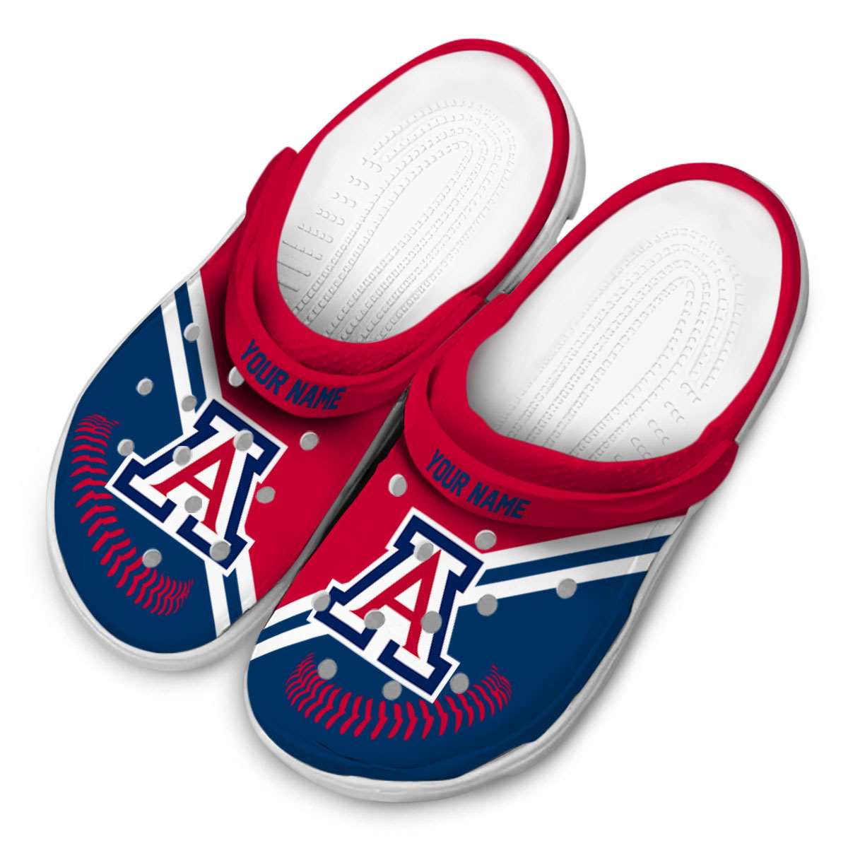 Merchidea Arizona Wildcats NCAA Sport Crocs Crocband Clogs Shoes Comfortable For Men Women and Kids