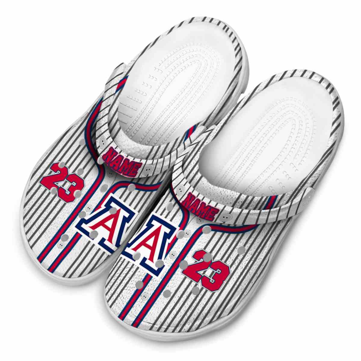 Merchidea Arizona Wildcats NCAA Sport Crocs Crocband Clogs Shoes Comfortable For Men Women and Kids
