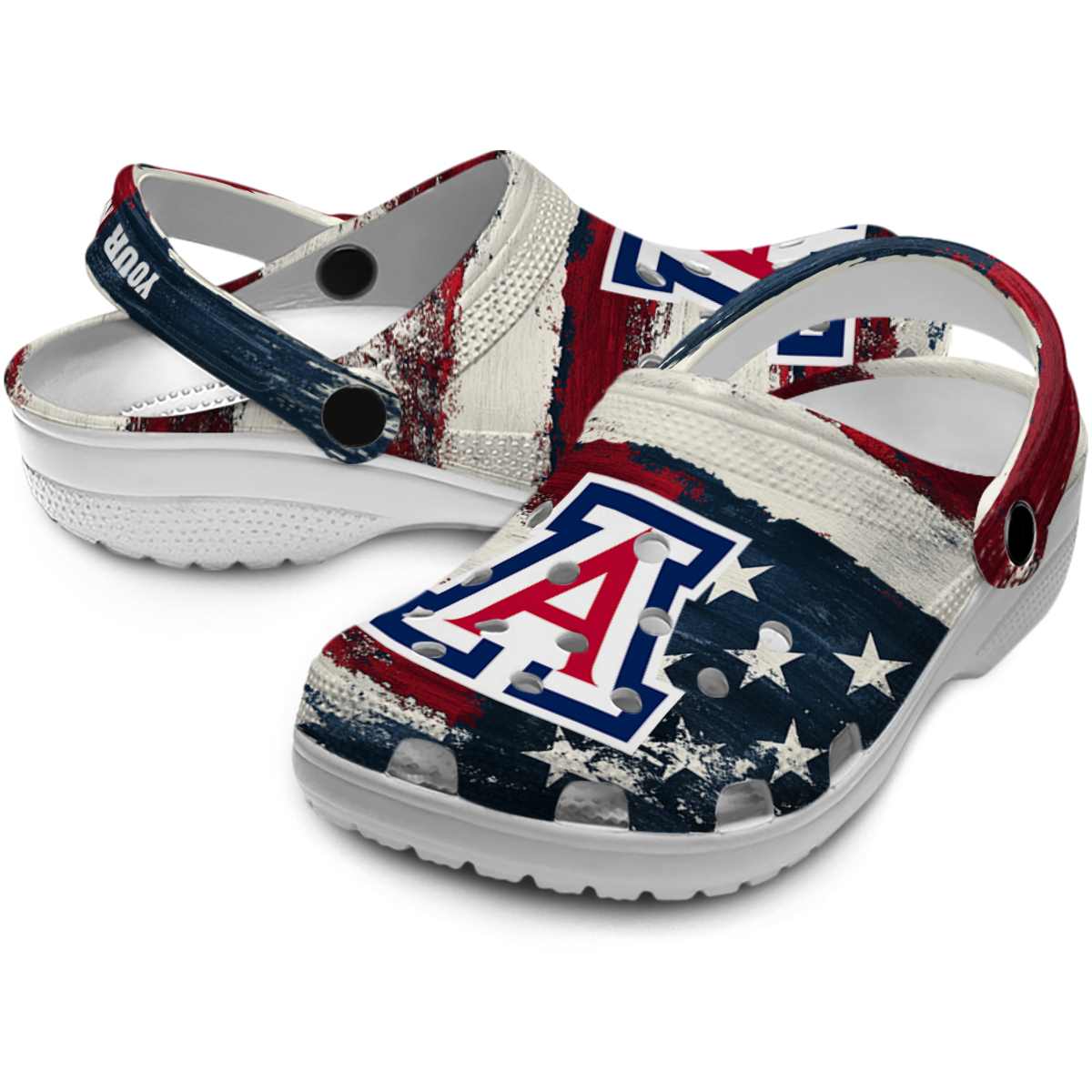 Merchidea Arizona Wildcats NCAA Sport Crocs Crocband Clogs Shoes Comfortable For Men Women and Kids