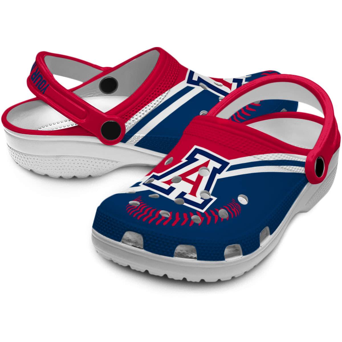Merchidea Arizona Wildcats NCAA Sport Crocs Crocband Clogs Shoes Comfortable For Men Women and Kids