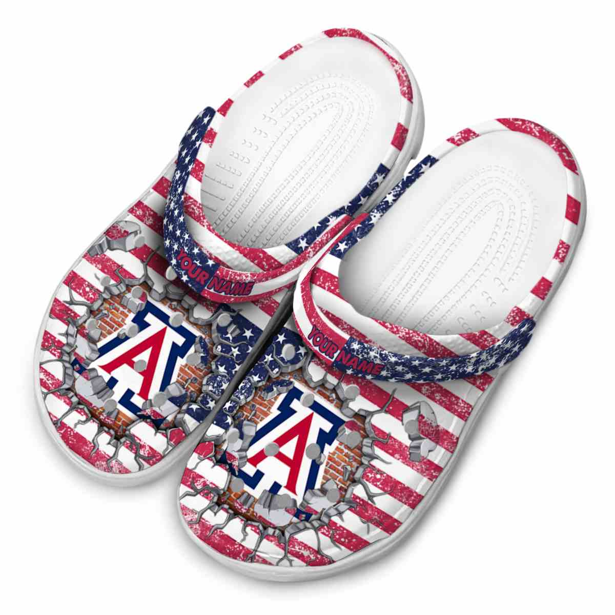 Merchidea Arizona Wildcats NCAA Sport Crocs Crocband Clogs Shoes Comfortable For Men Women and Kids