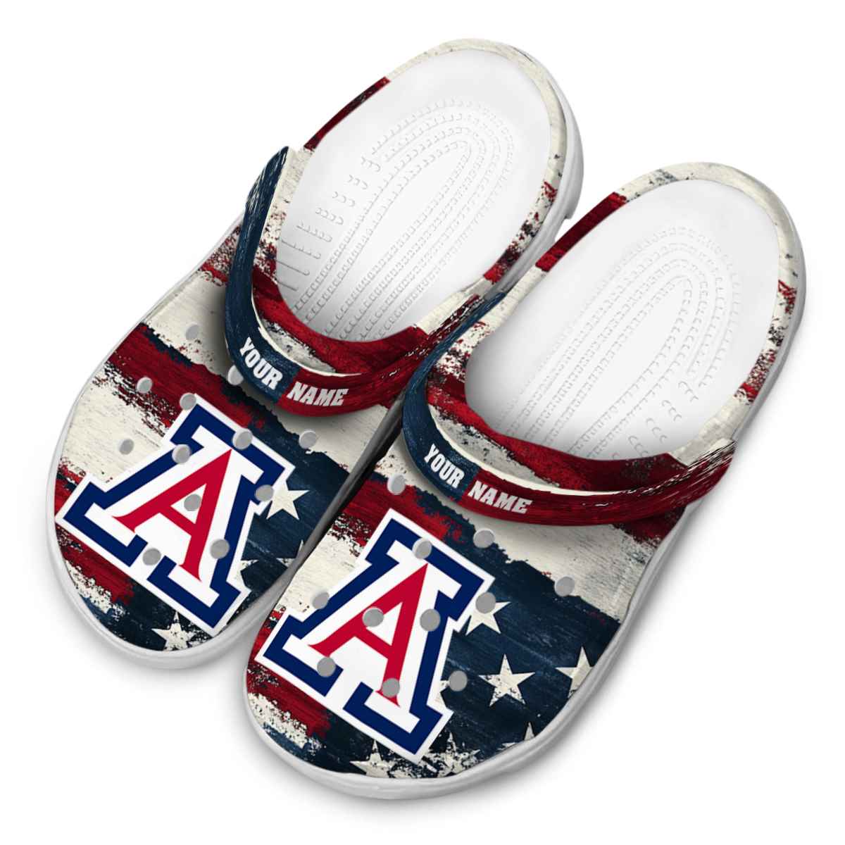 Merchidea Arizona Wildcats NCAA Sport Crocs Crocband Clogs Shoes Comfortable For Men Women and Kids