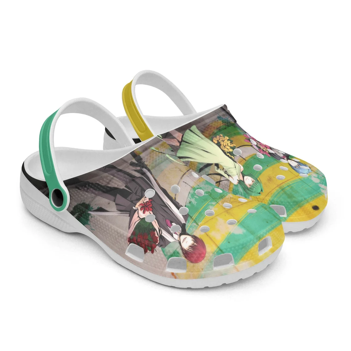 Merchidea Assassination classroom Anime Crocs Crocband Shoes Clogs Custom Name For Men Women and Kids