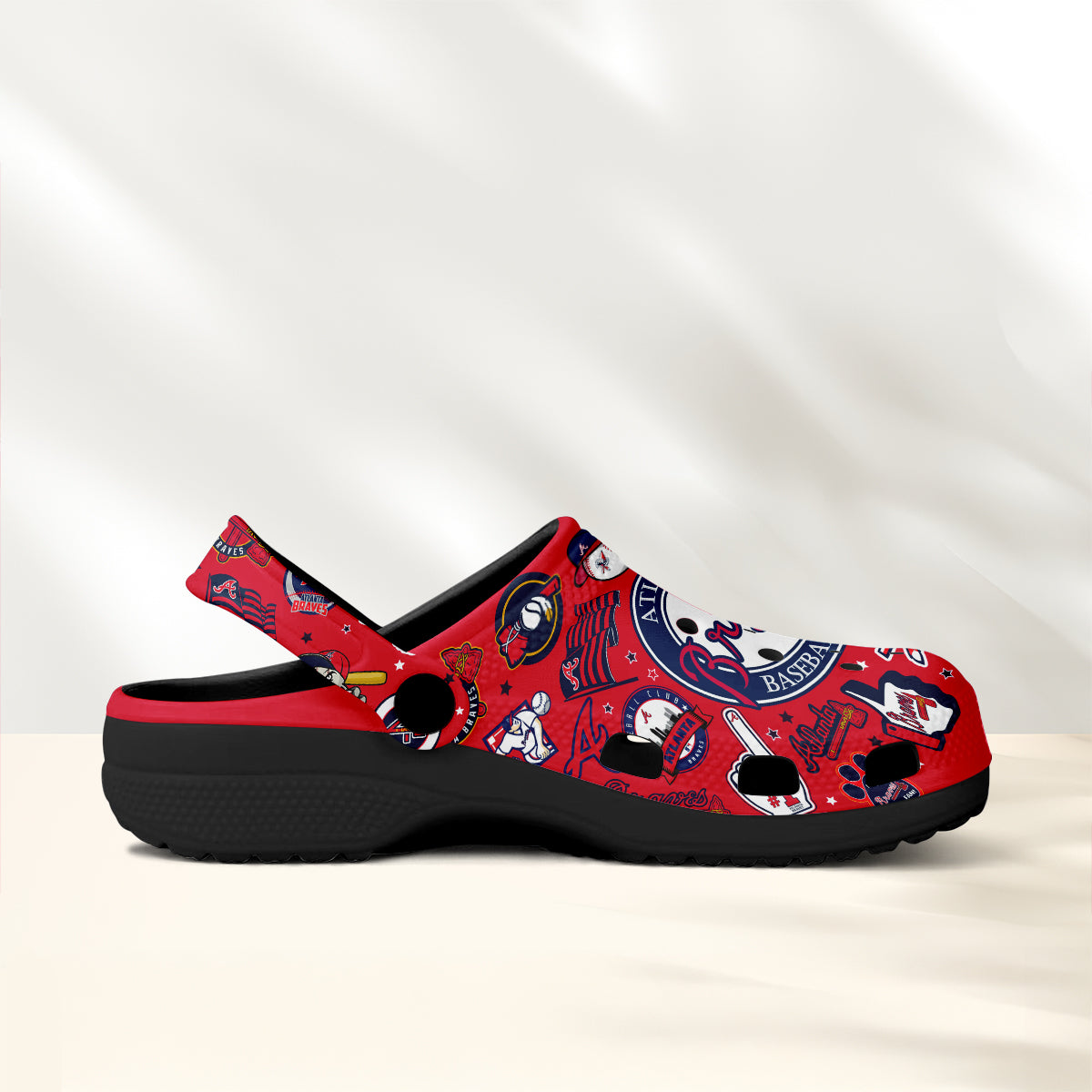 Merchidea Atlanta Braves MLB Sport Crocs Crocband Clogs Shoes Comfortable For Men Women and Kids