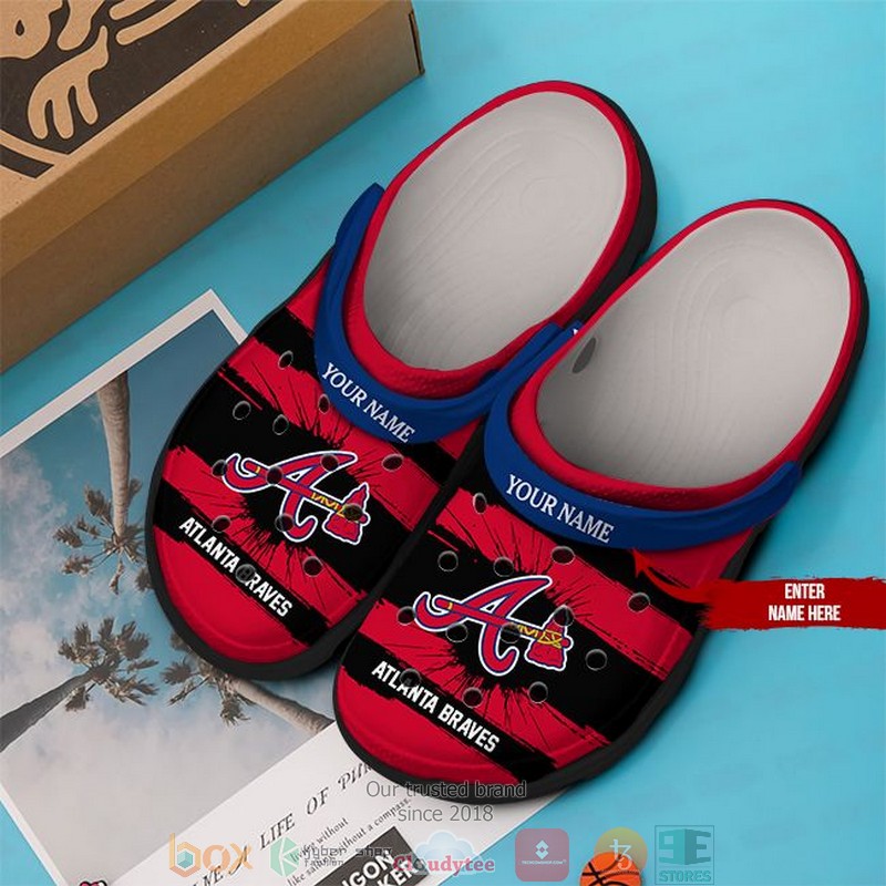 Merchidea Atlanta Braves MLB Sport Crocs Crocband Clogs Shoes Comfortable For Men Women and Kids