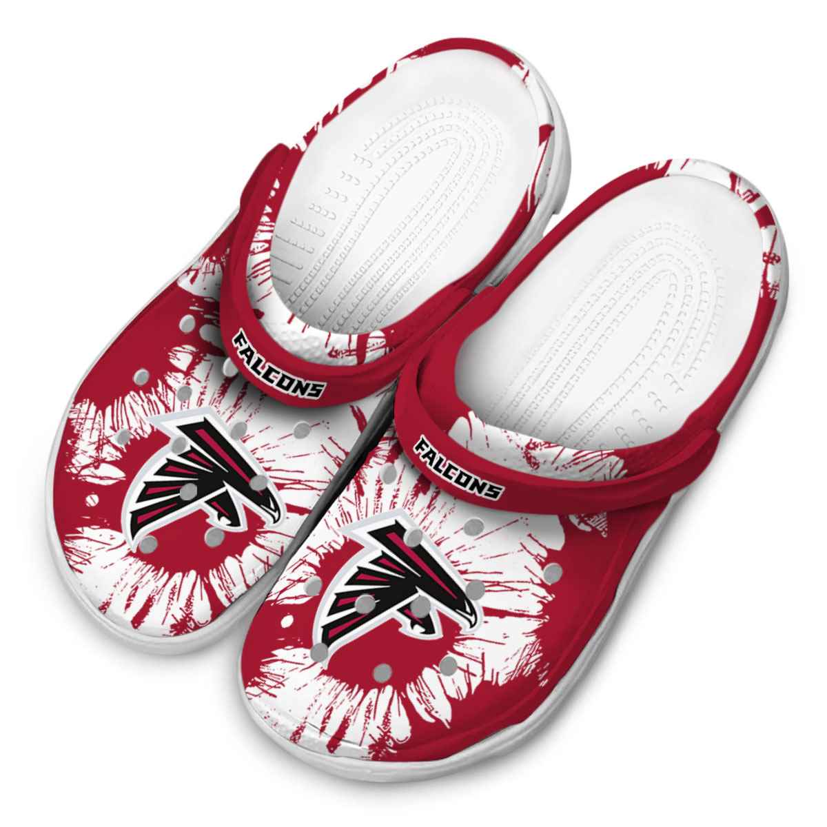 Merchidea Atlanta Falcons NFL Sport Crocs Crocband Clogs Shoes Comfortable For Men Women and Kids