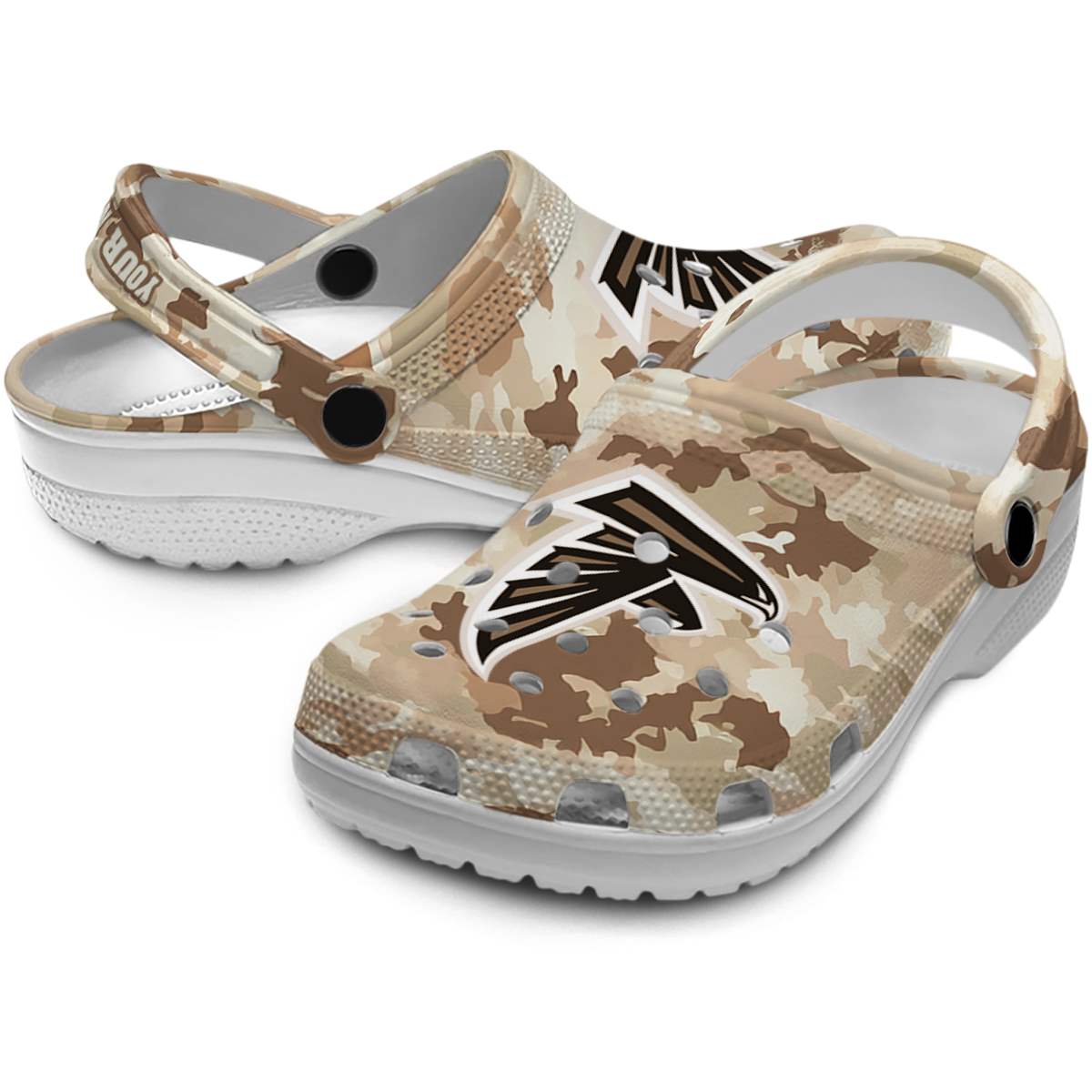 Merchidea Atlanta Falcons NFL Sport Crocs Crocband Clogs Shoes Comfortable For Men Women and Kids