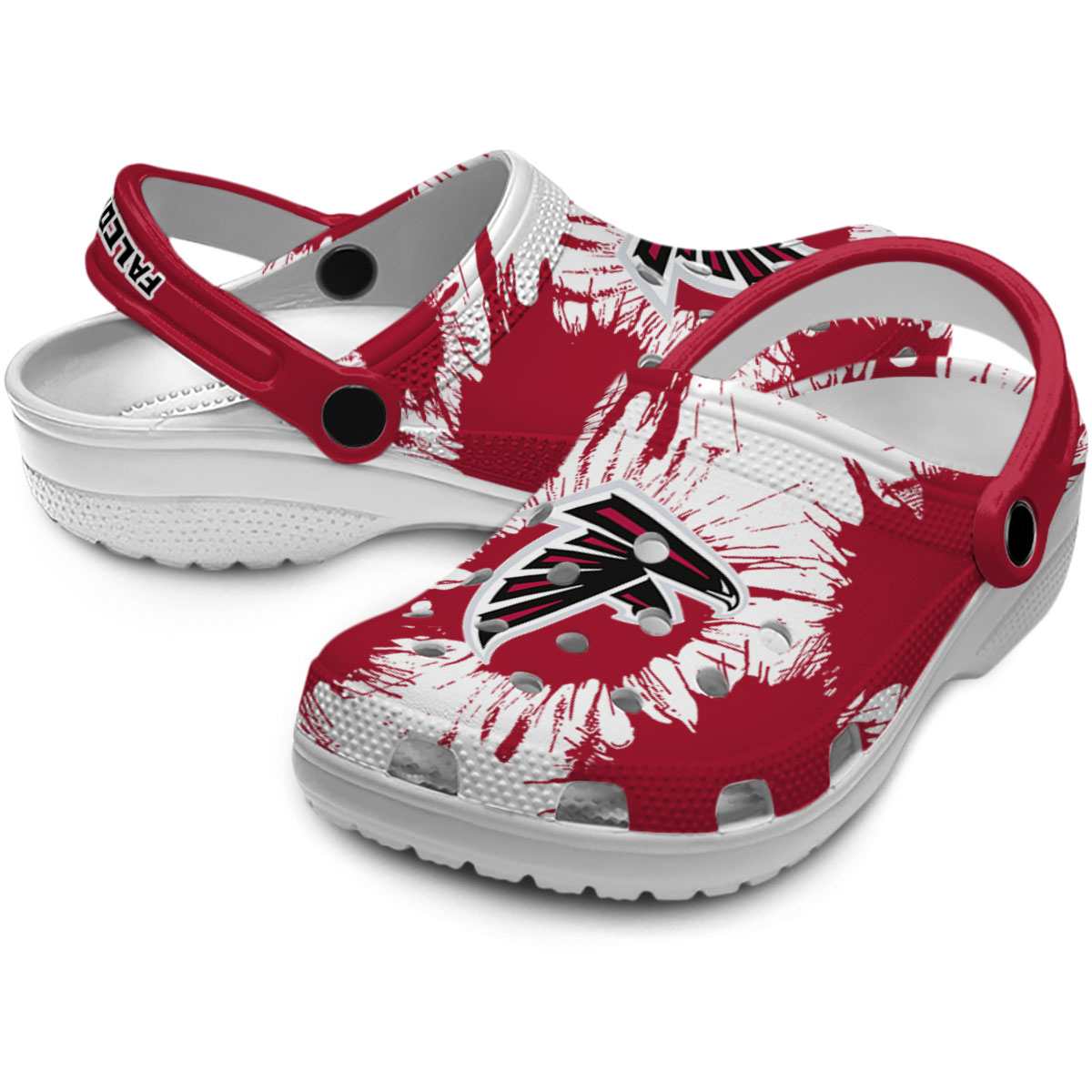 Merchidea Atlanta Falcons NFL Sport Crocs Crocband Clogs Shoes Comfortable For Men Women and Kids