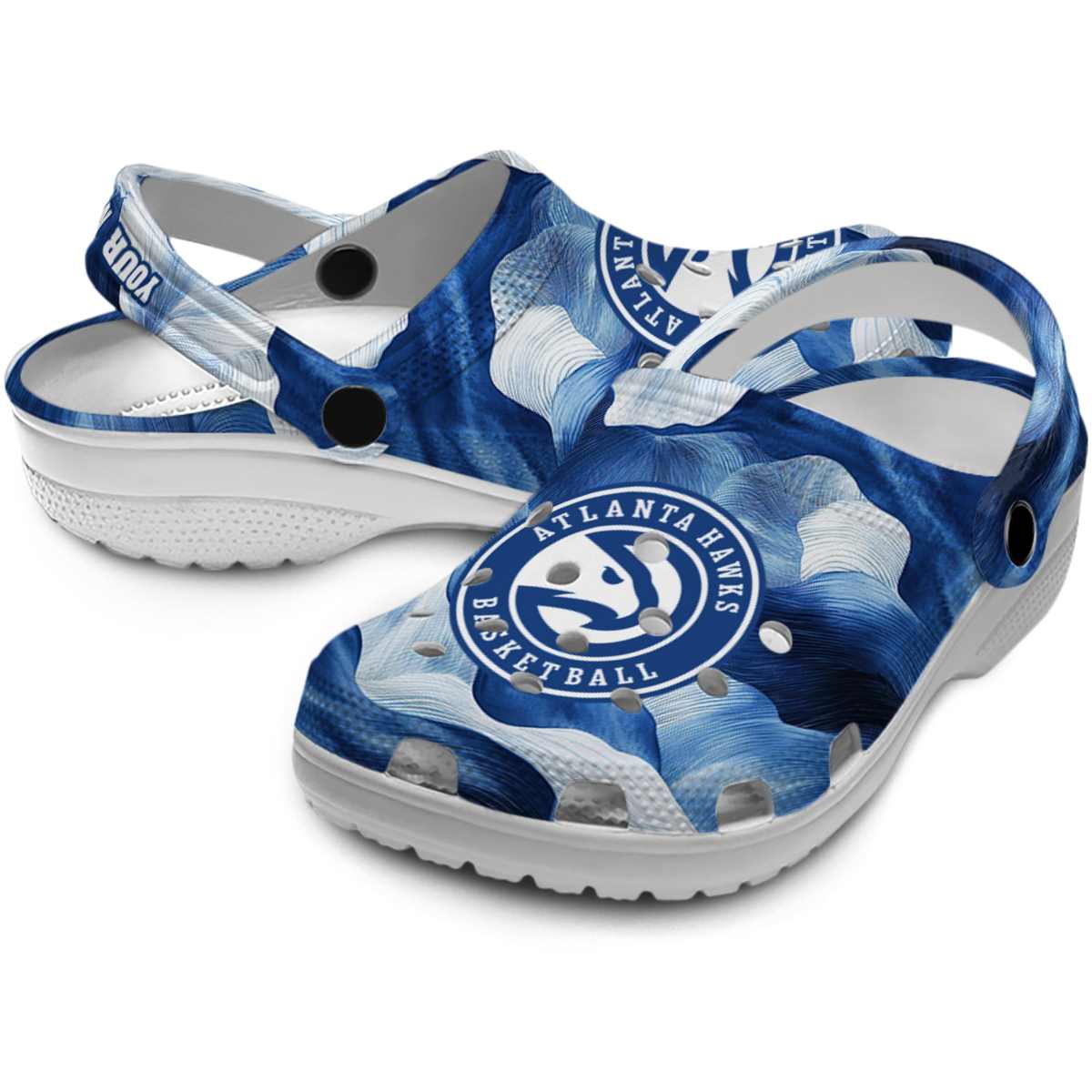 Merchidea Atlanta Hawks NBA Sport Crocs Crocband Clogs Shoes Comfortable For Men Women and Kids