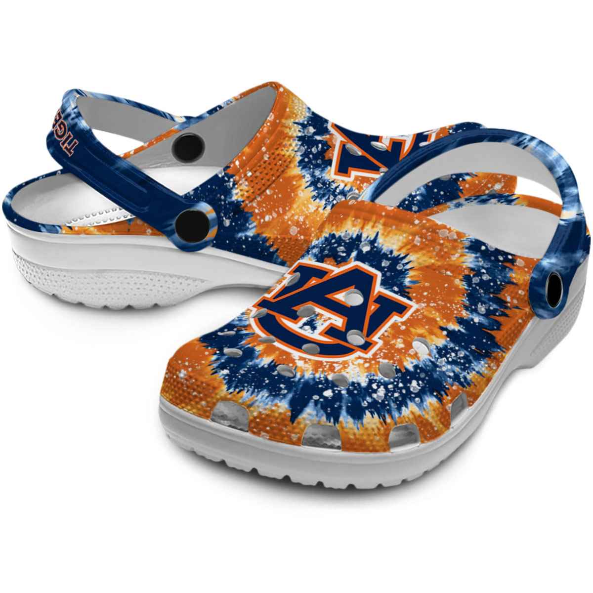 Merchidea Auburn Tigers NCAA Sport Crocs Crocband Clogs Shoes Comfortable For Men Women and Kids