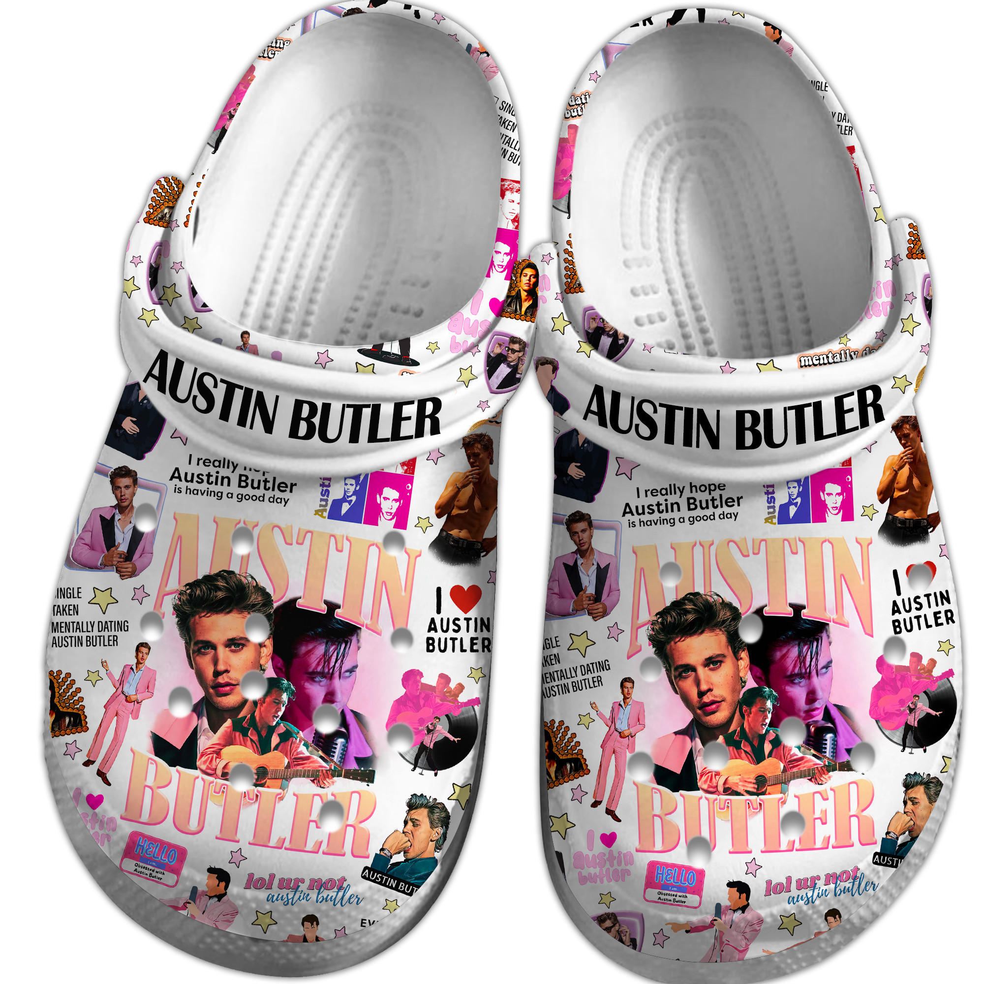 Merchidea Austin Butler Movie Crocs Crocband Clogs Shoes Comfortable For Men Women and Kids