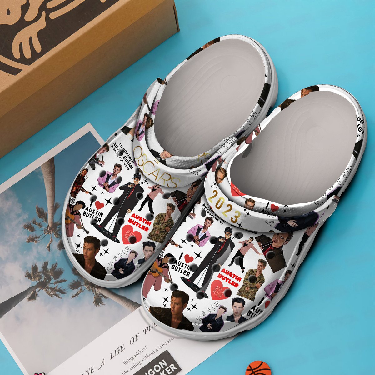 Merchidea Austin Butler Movie Crocs Crocband Clogs Shoes Comfortable For Men Women and Kids