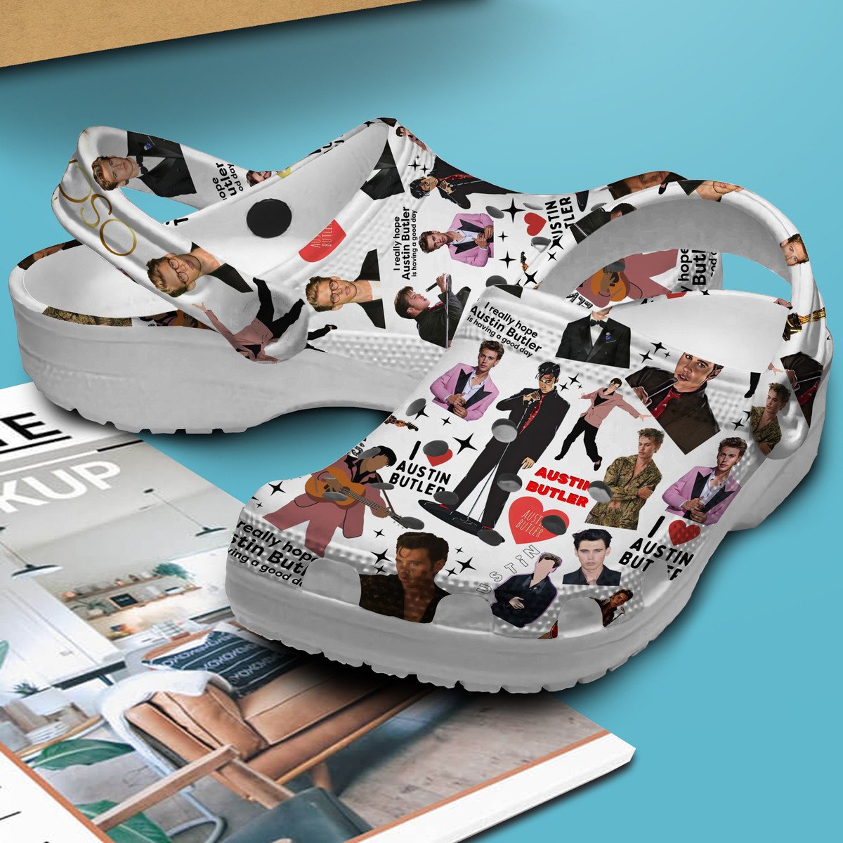 Merchidea Austin Butler Movie Crocs Crocband Clogs Shoes Comfortable For Men Women and Kids