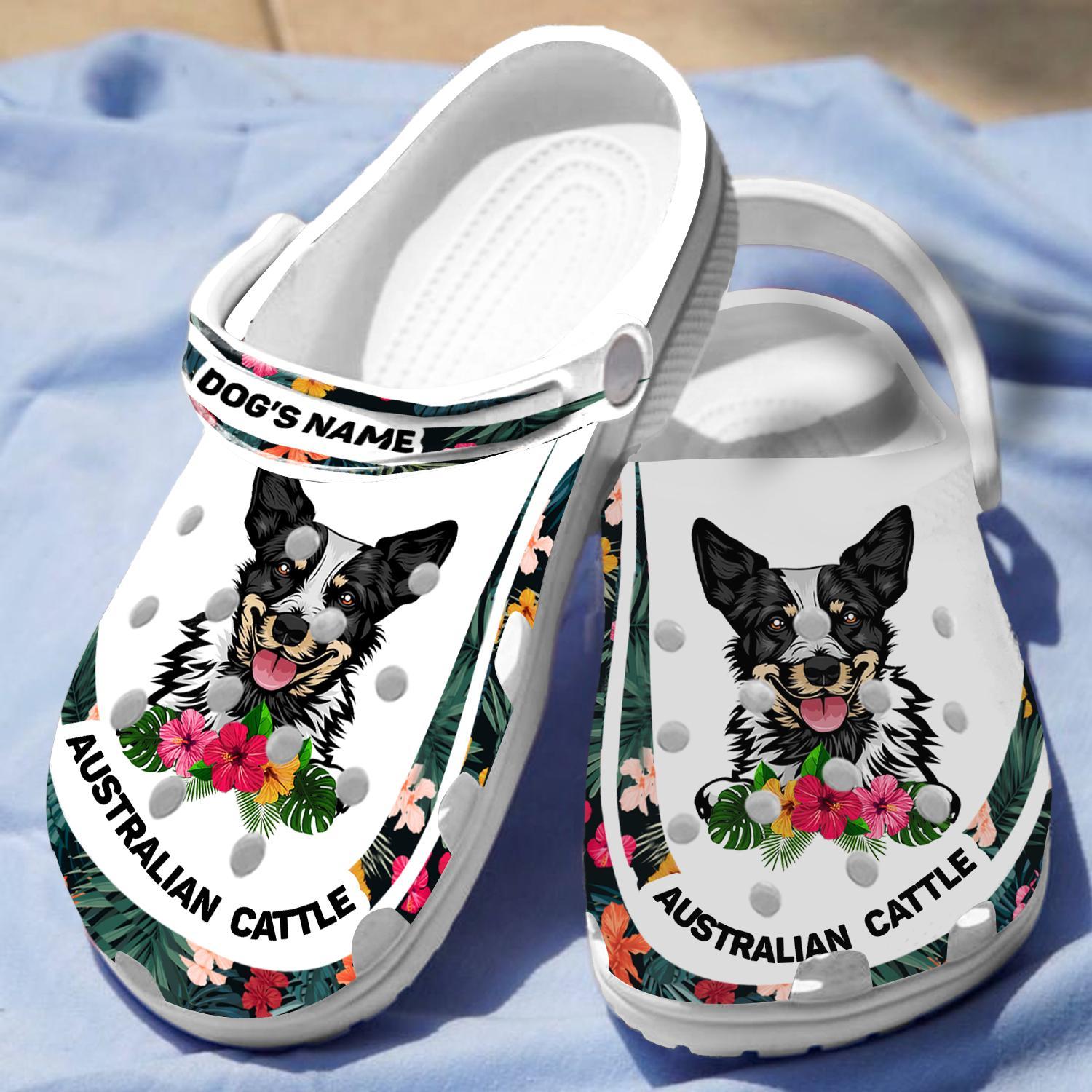 Merchidea Australian Cattle Dog Crocs Crocband Clogs Shoes Comfortable For Men Women and Kids