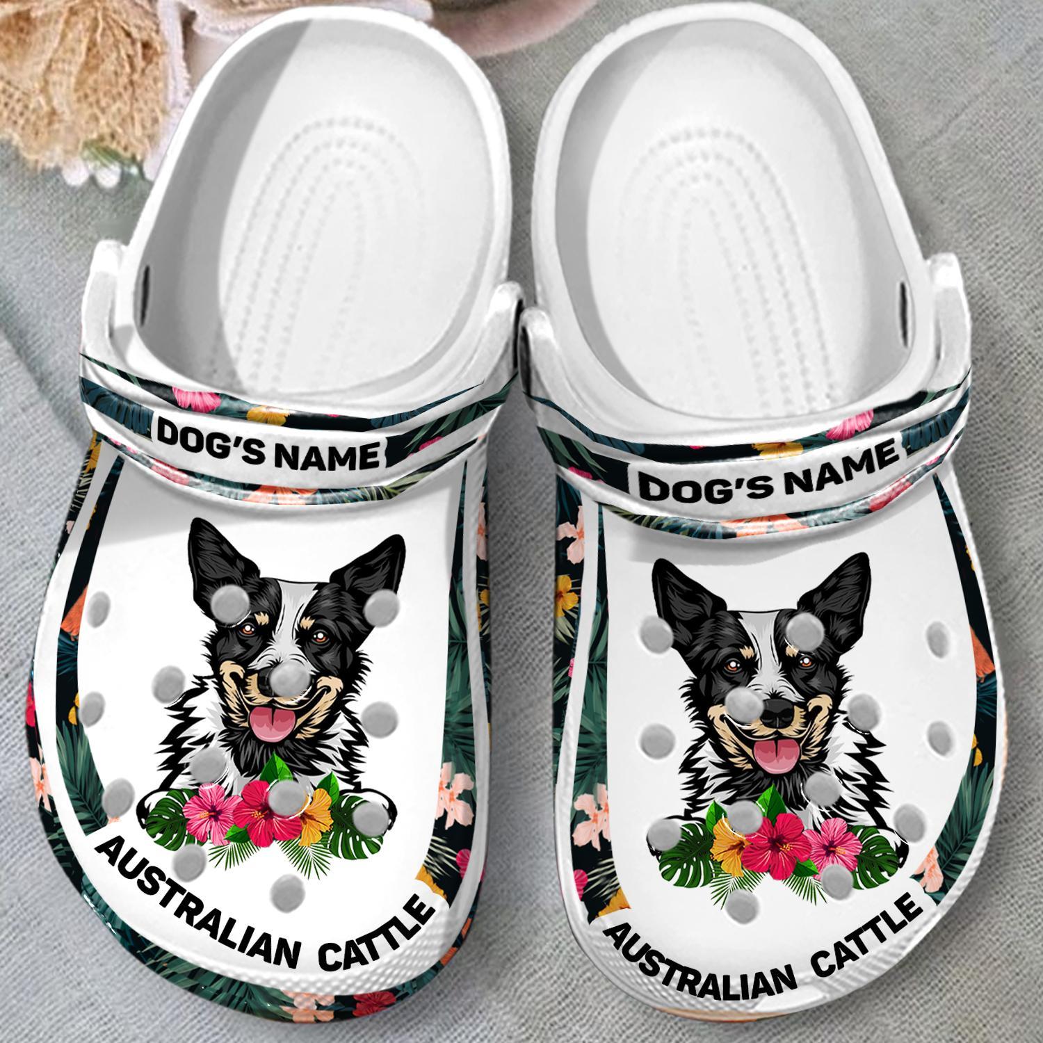 Merchidea Australian Cattle Dog Crocs Crocband Clogs Shoes Comfortable For Men Women and Kids