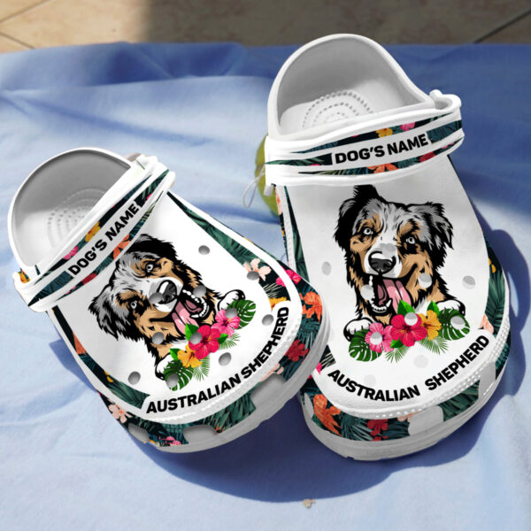 Merchidea Australian Shepherd Dog Crocs Crocband Clogs Shoes Comfortable For Men Women and Kids